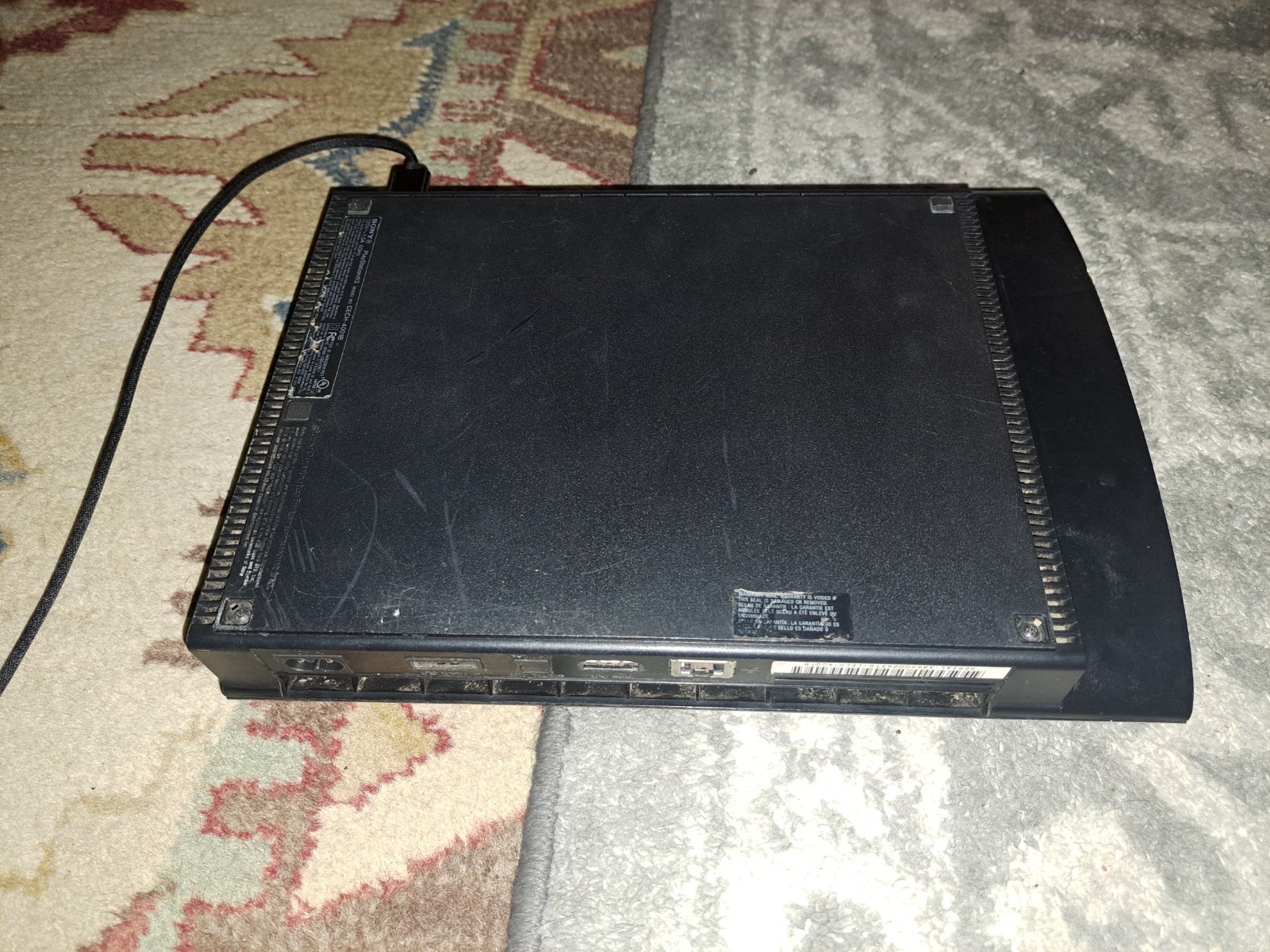 Playstation 3 SuperSlim Console 60gb With Controller And Connection Cable Works!