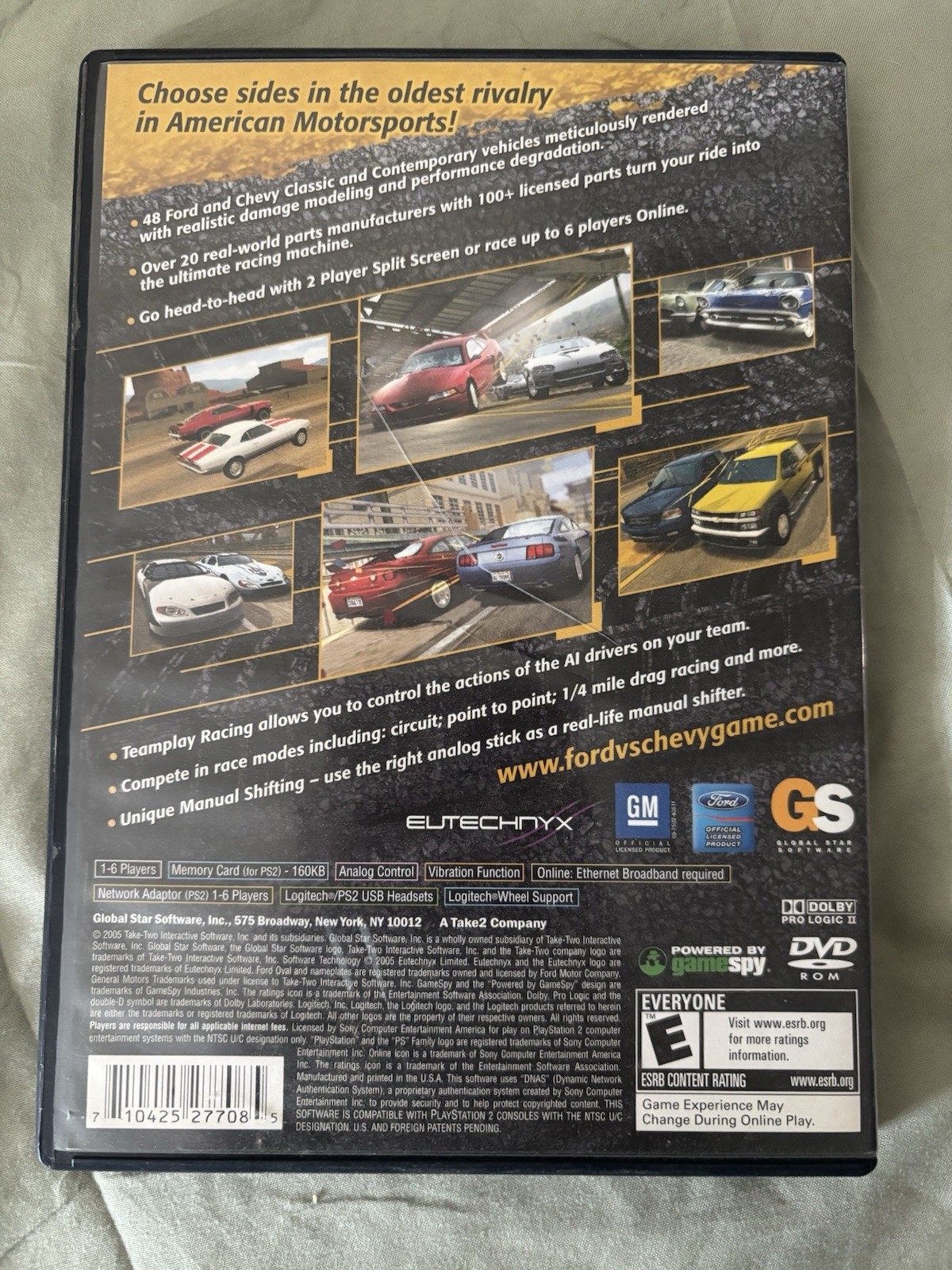 Global Star Software Ford Vs. Chevy Sony PlayStation 2 Multiplayer Manual 2005