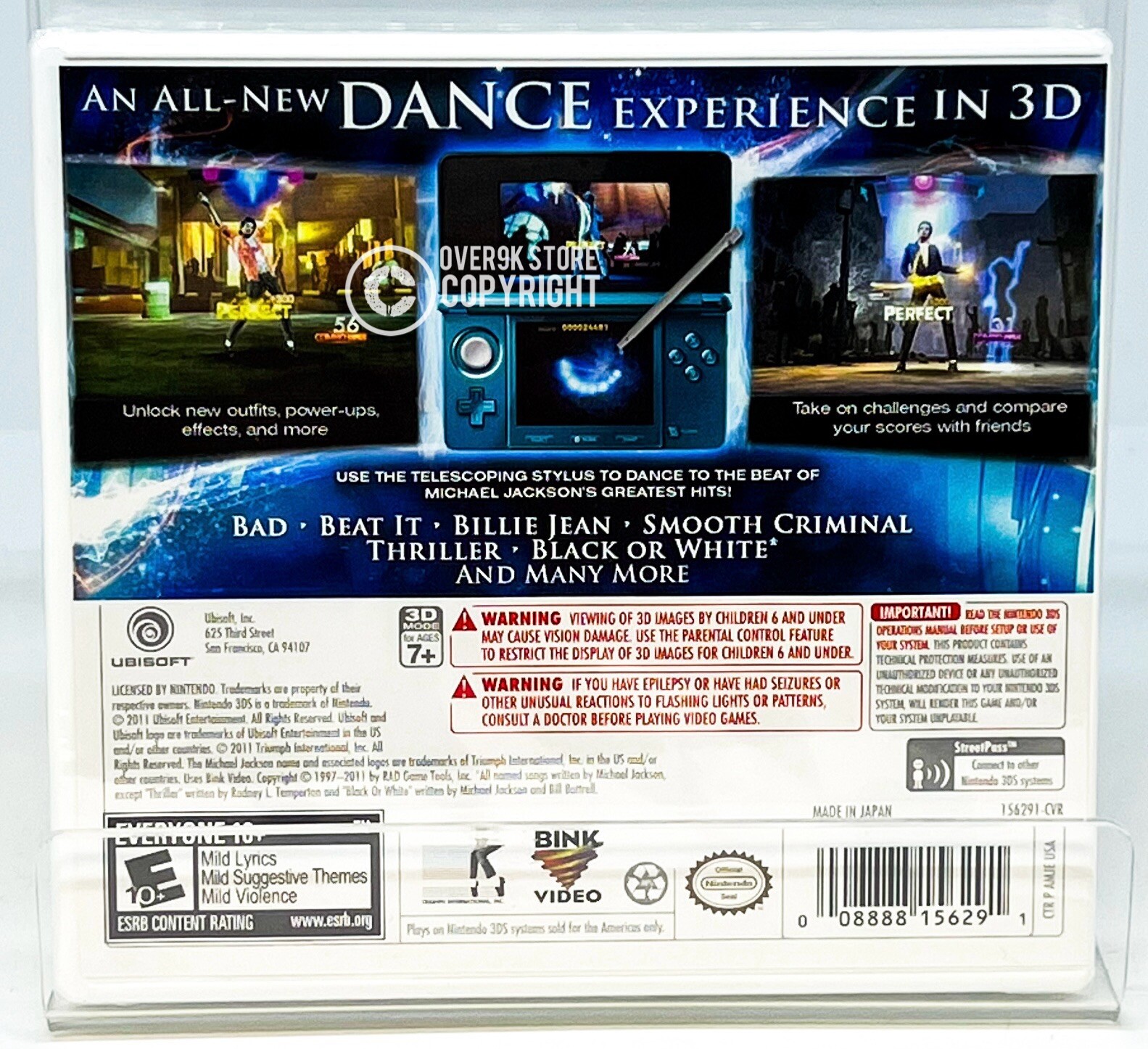 Factory Case of 30 (Sealed) Michael Jackson: The Experince 3D – 3DS – Brand New