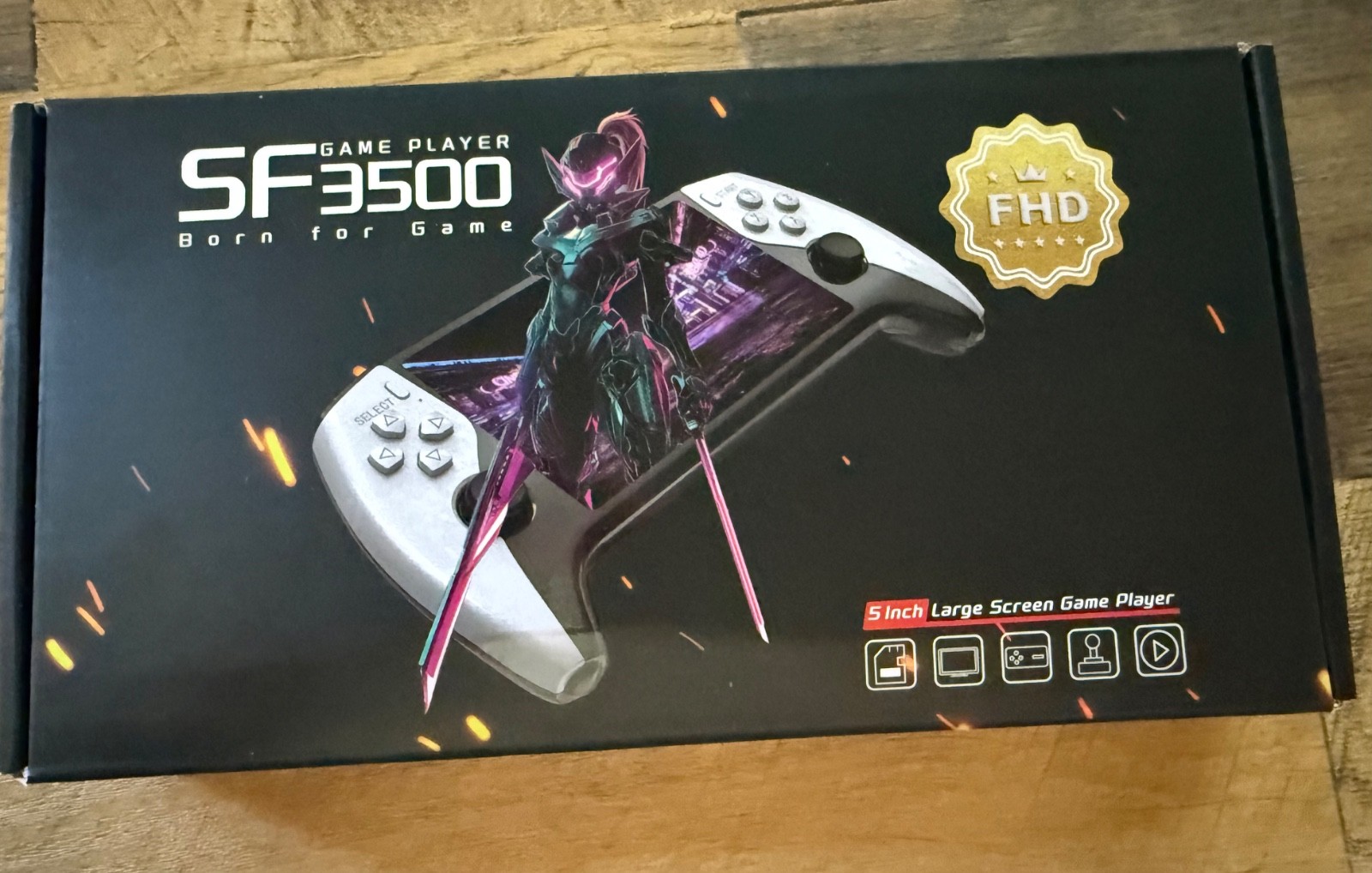 SF3500 FHD 1080p USB-C Region Free 5in Handheld System White/Black
