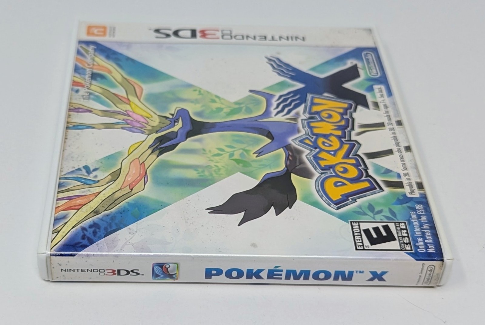 Pokemon X (Nintendo 3DS, 2013) Complete – Tested – Water Damage
