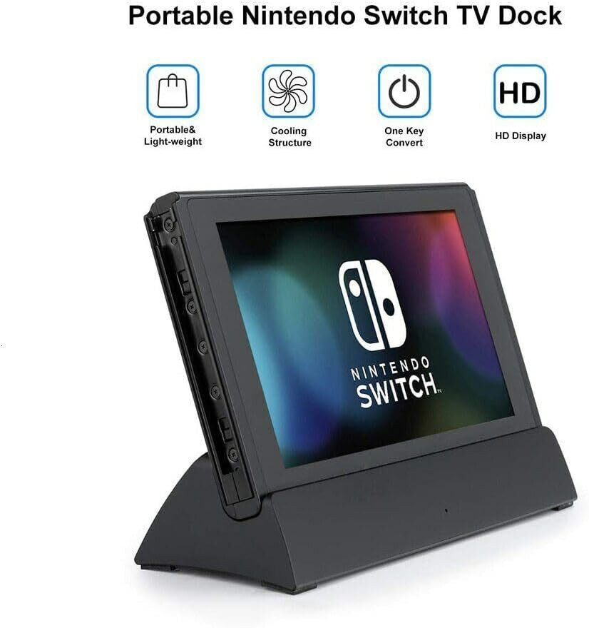 Portable Dock Station Nintendo Switch Type C to HDMI TV Charging Dock Station US