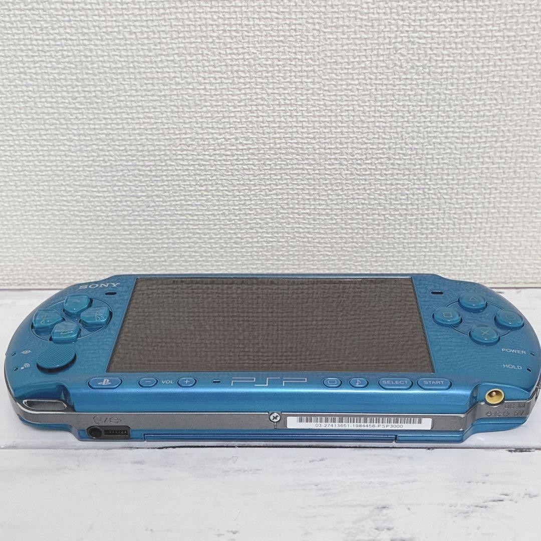 Sony PSP-3000 Vibrant Blue Console w/ Charger Boxed