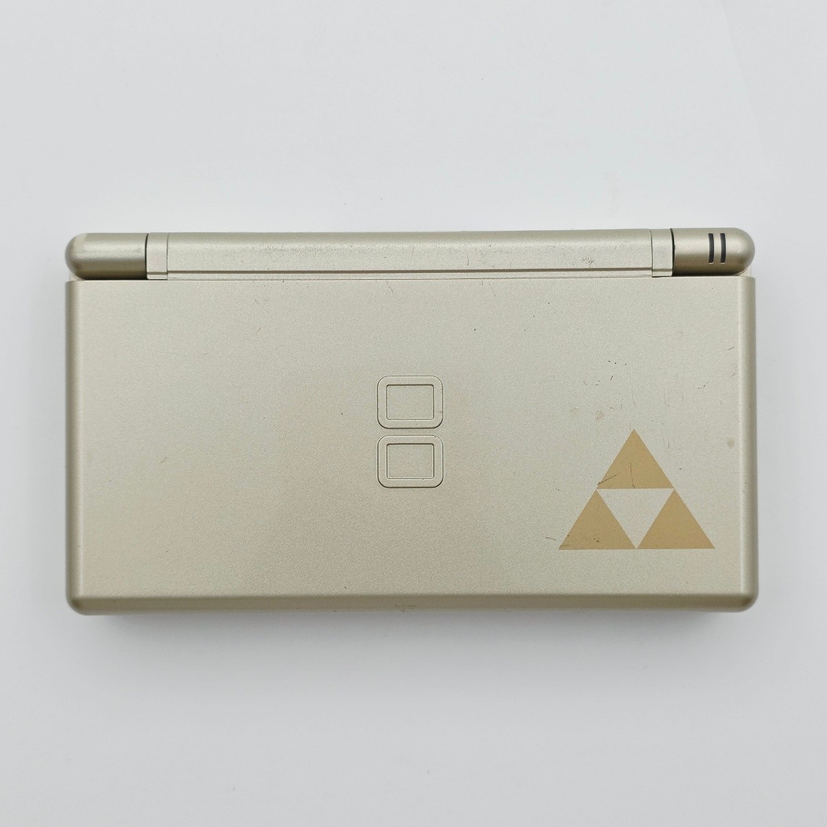 Nintendo DS Lite Zelda Triforce Gold Handheld System with Charger Stylus
