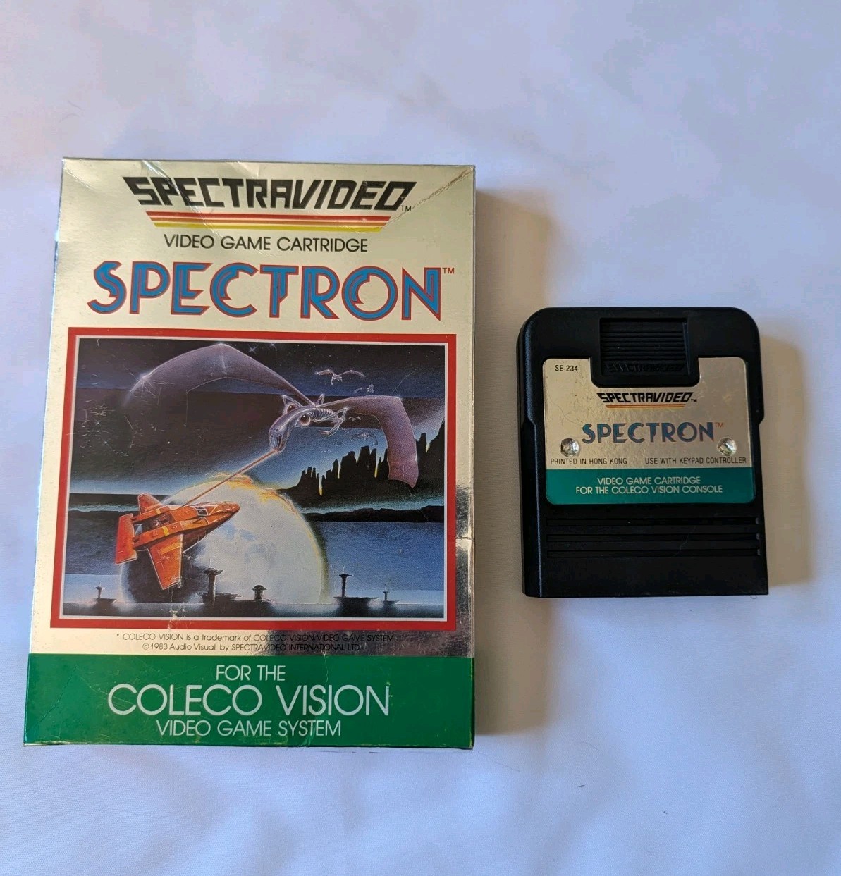 Vintage 1983 Spectron Spectravideo ColecoVision Video Game Cartridge And Box