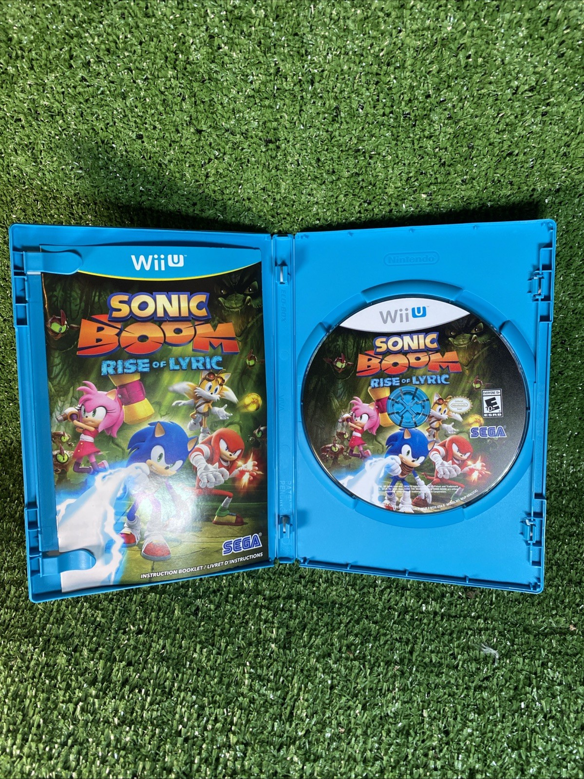 Sonic Boom: Rise of Lyric Nintendo Wii U 2014 Authentic Disc Case Tested Working