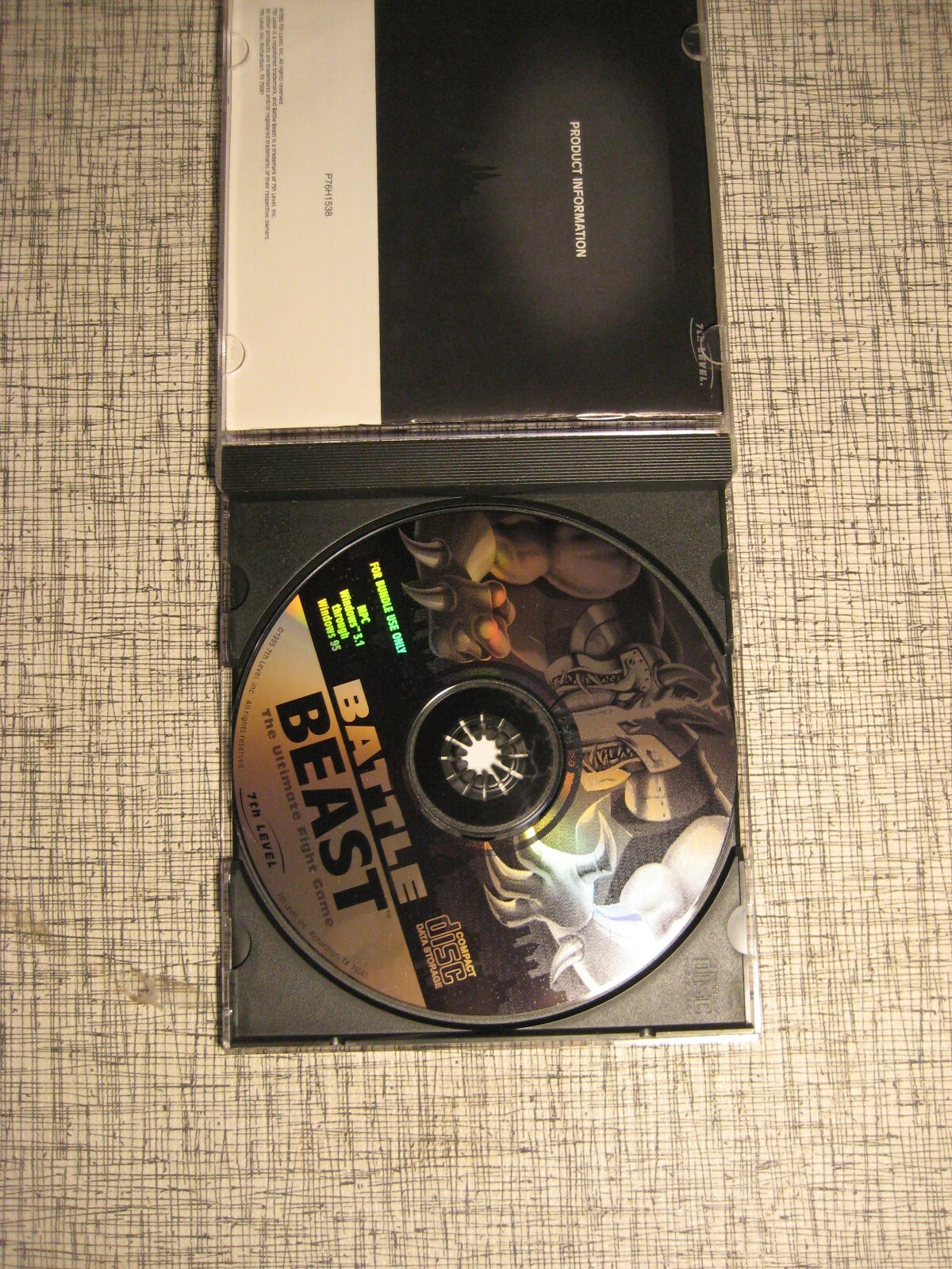 Battle Beast The Ultimate Fight Game IBM CDROM Win 95 – ‘app game’ style in 1995