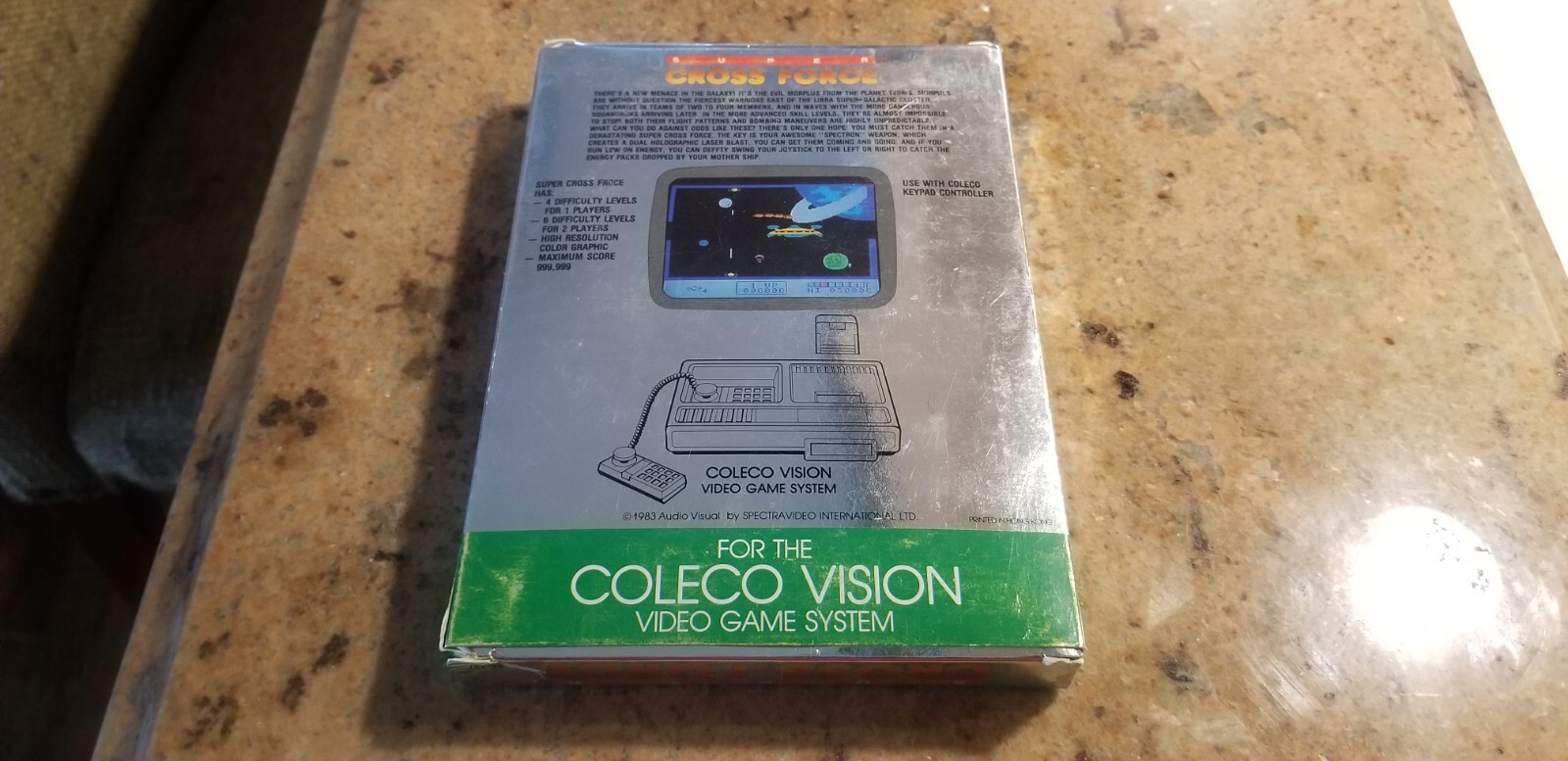 COLECOVISION SUPER CROSS FORCE COMPLETE IN BOX CIB AUTHENTIC RARE