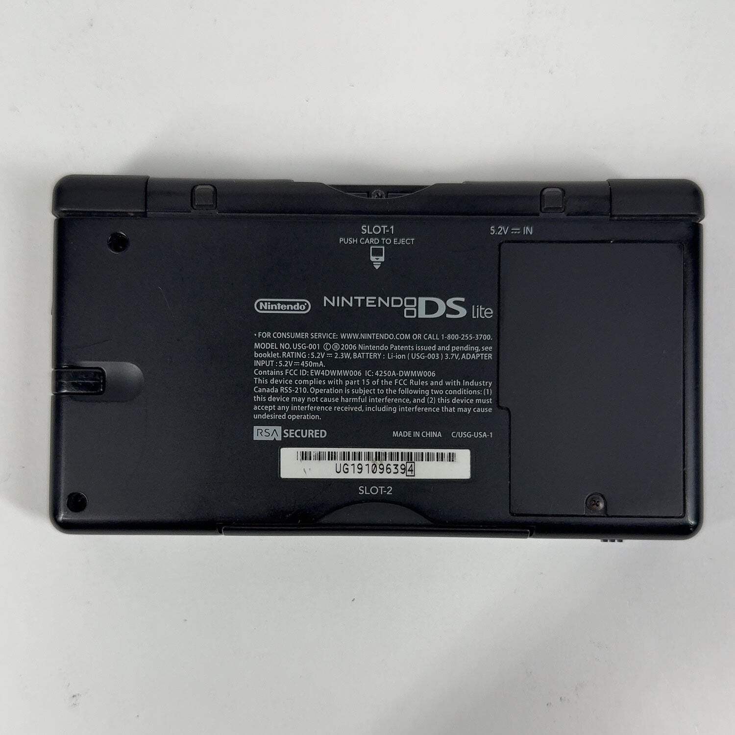 Nintendo DS Lite Handheld Game Console Only USG-001 Black/Blue