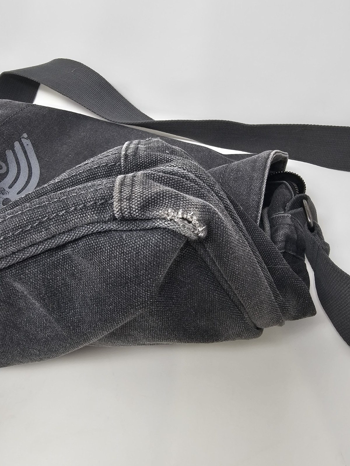 RARE 2007 UNSC Microsoft Halo 3 XBOX Gray Canvas Messenger Bag Master Chief