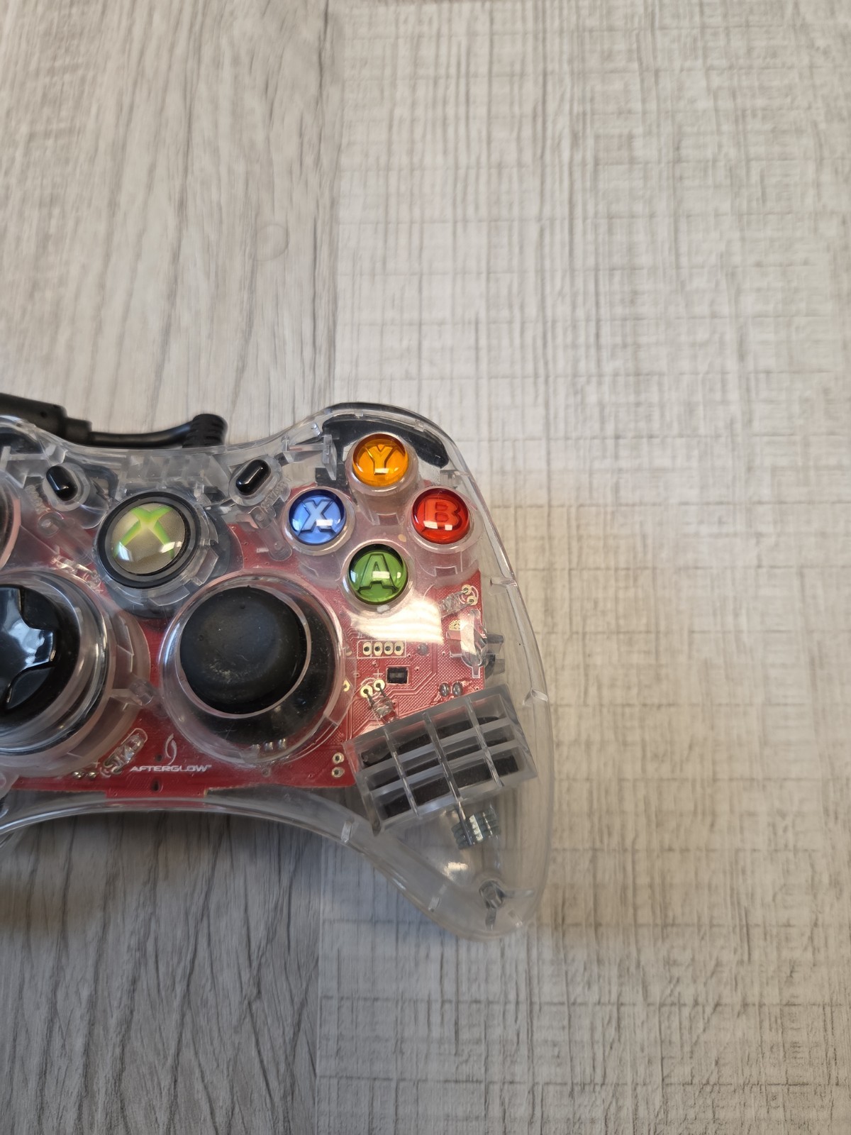 Afterglow AX.1 PL-3602 Wired USB Controller Xbox 360 Illuminated Clear Red