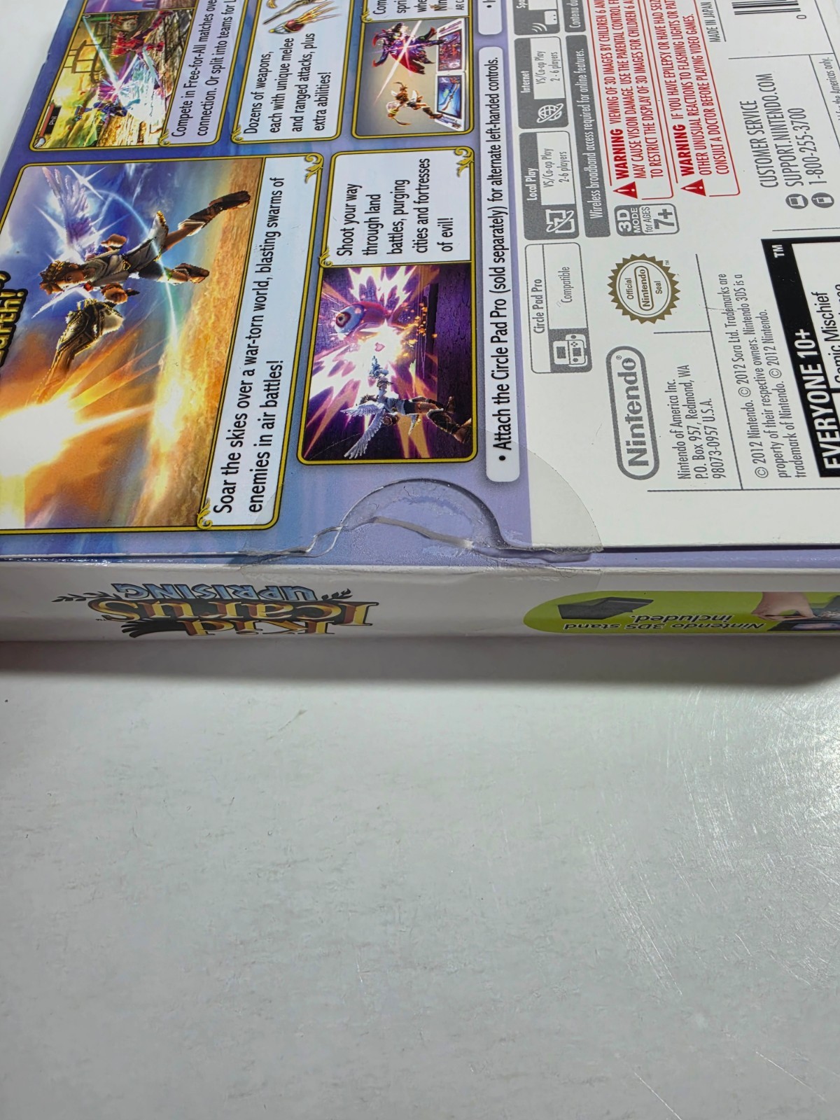 Kid Icarus: Uprising (3DS) – Cartridge, Big Box & Stand ONLY – No Case/Cards