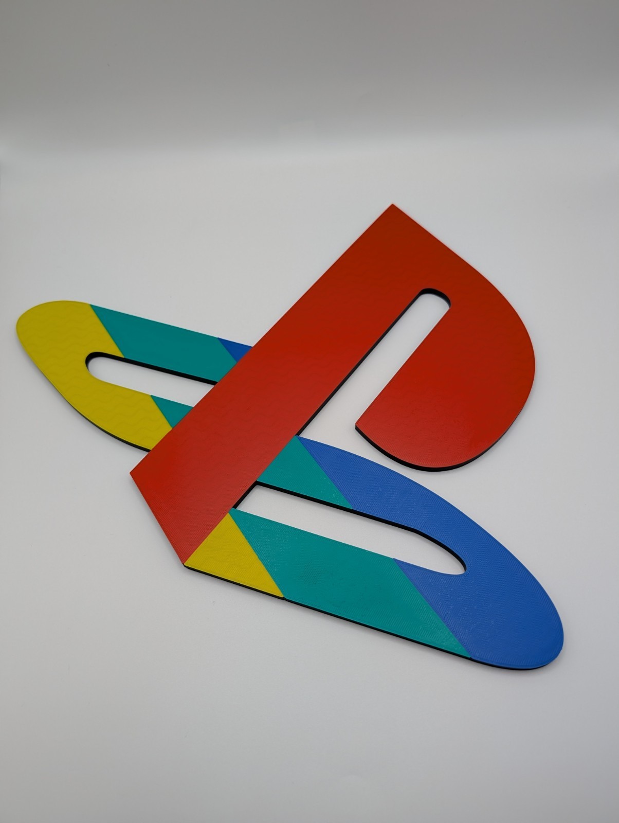 Large 3D Printed Playstation Wall Art Game Logo Display Sign For Collections