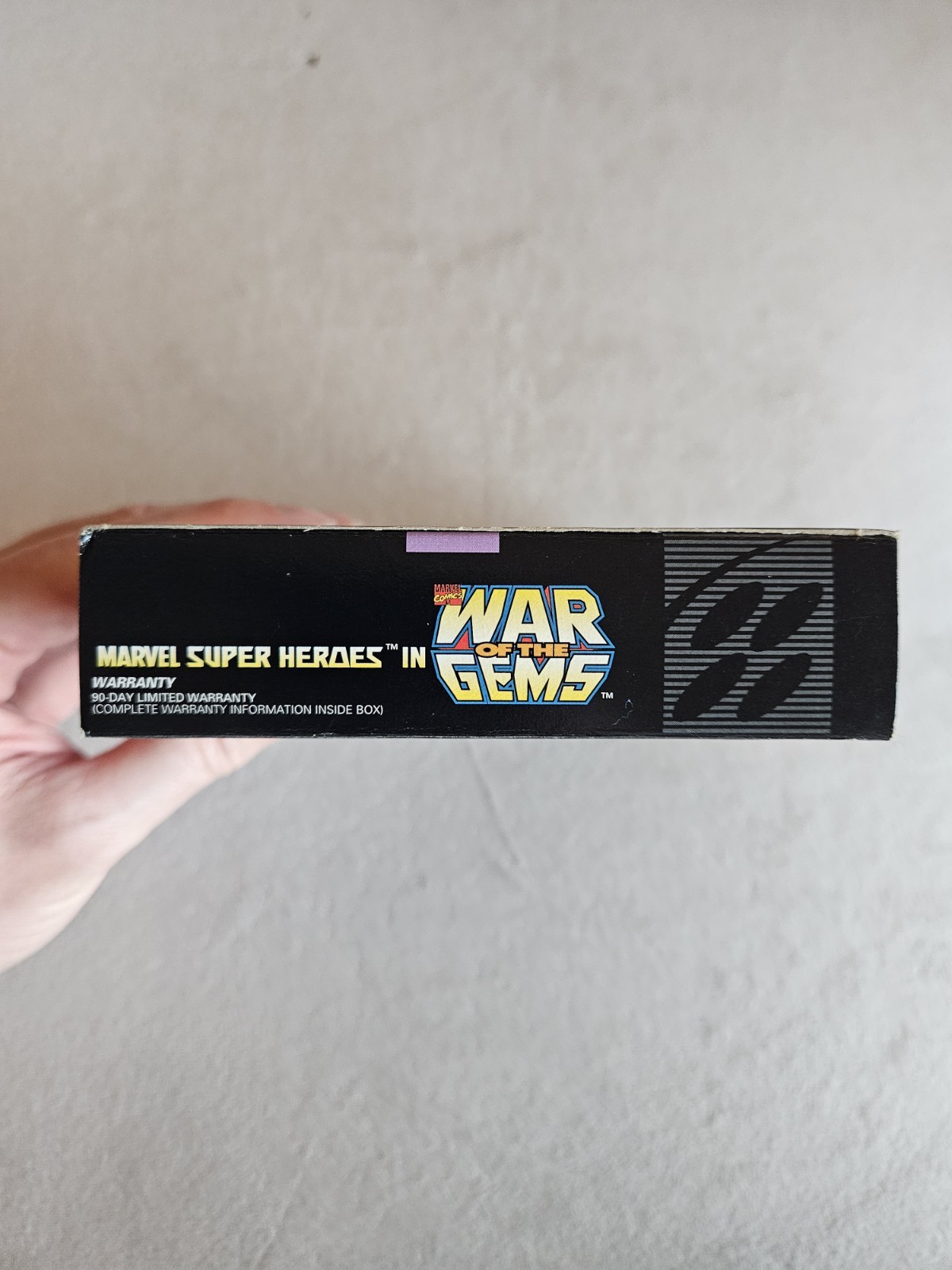 MARVEL SUPER HEROES WAR OF THE GEMS SNES SUPER NINTENDO COMPLETE IN BOX W INSERT