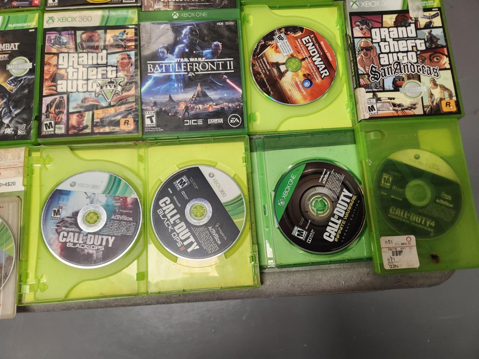 Take A Risk 30 Xbox/Xbox One Games Box Condition Varies Disc Condition Unknown