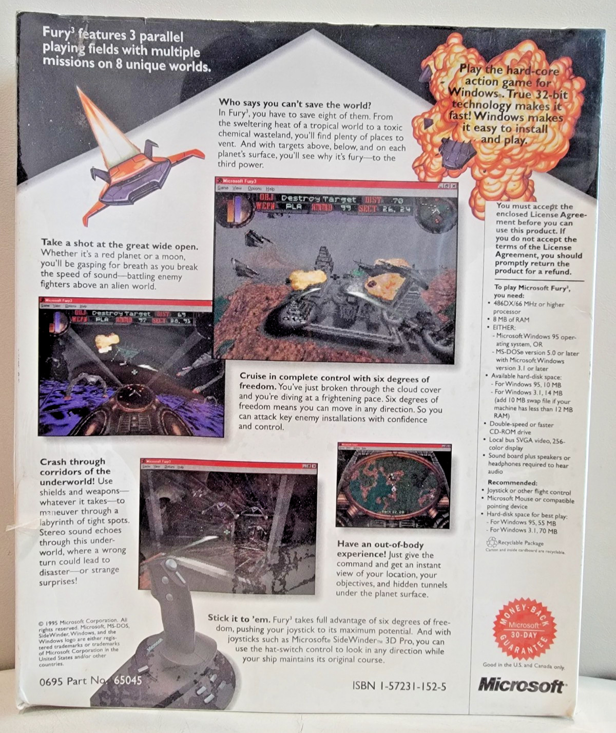 Microsoft Fury 3 by Microsoft Home; Windows 95/3.1/MS-DOS v.5.0; NOS/CIB