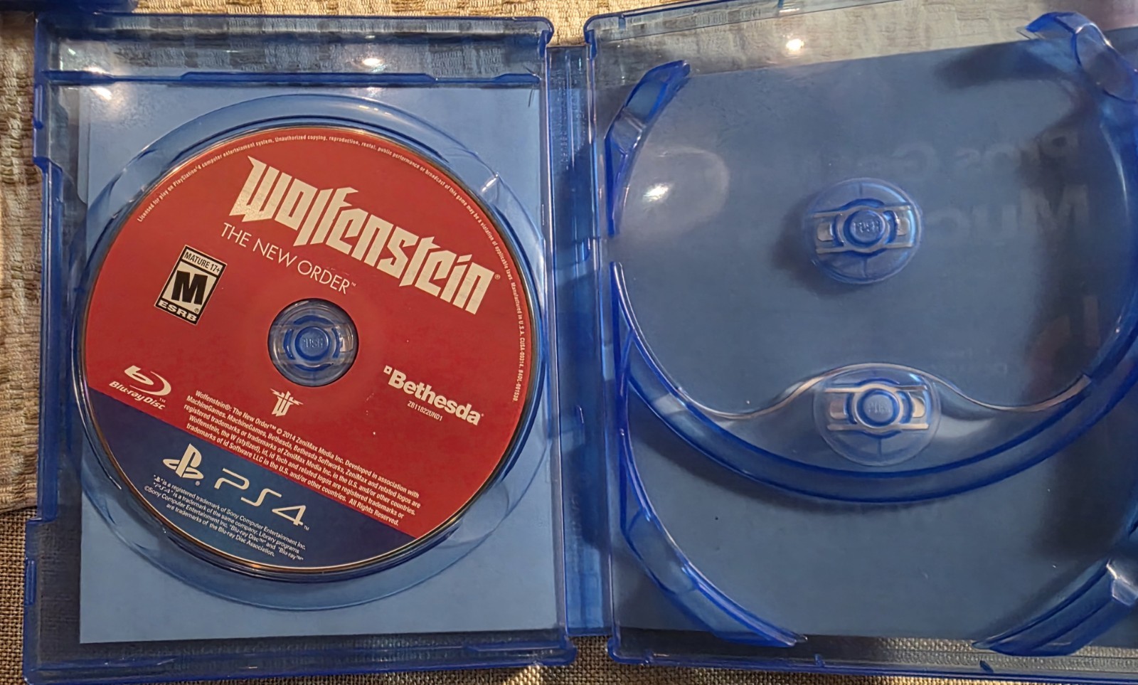 Lot Of 2 PlayStation 4 Games Wolfenstein Series Working tested