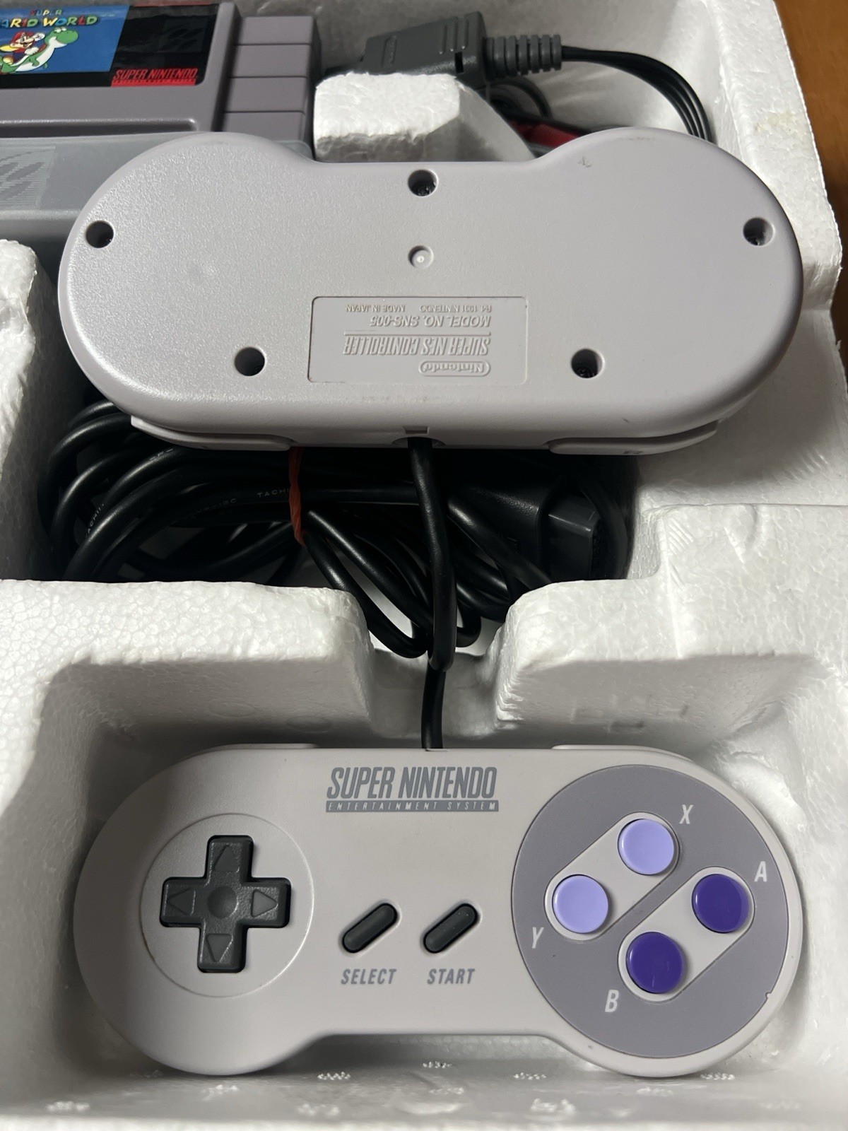 SNES Super Set Super Mario World MINT Complete, Tested, Working CLEAN & 3 Games