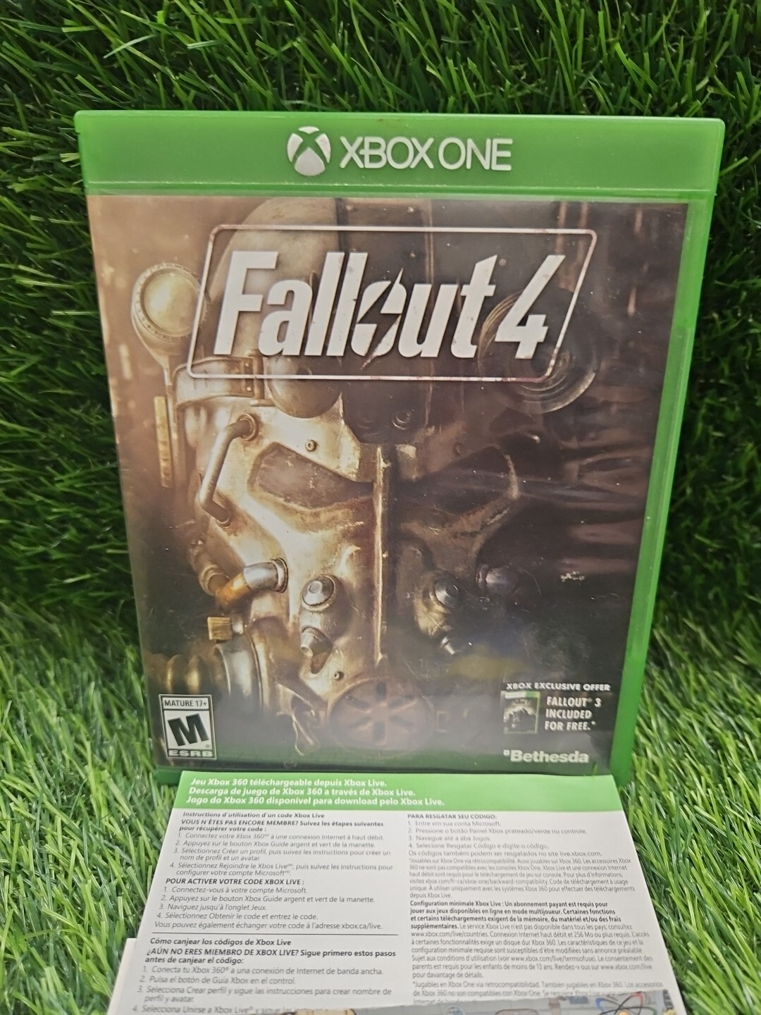 Fallout 4 (Xbox One, 2015) Complete With Original Poster Tested