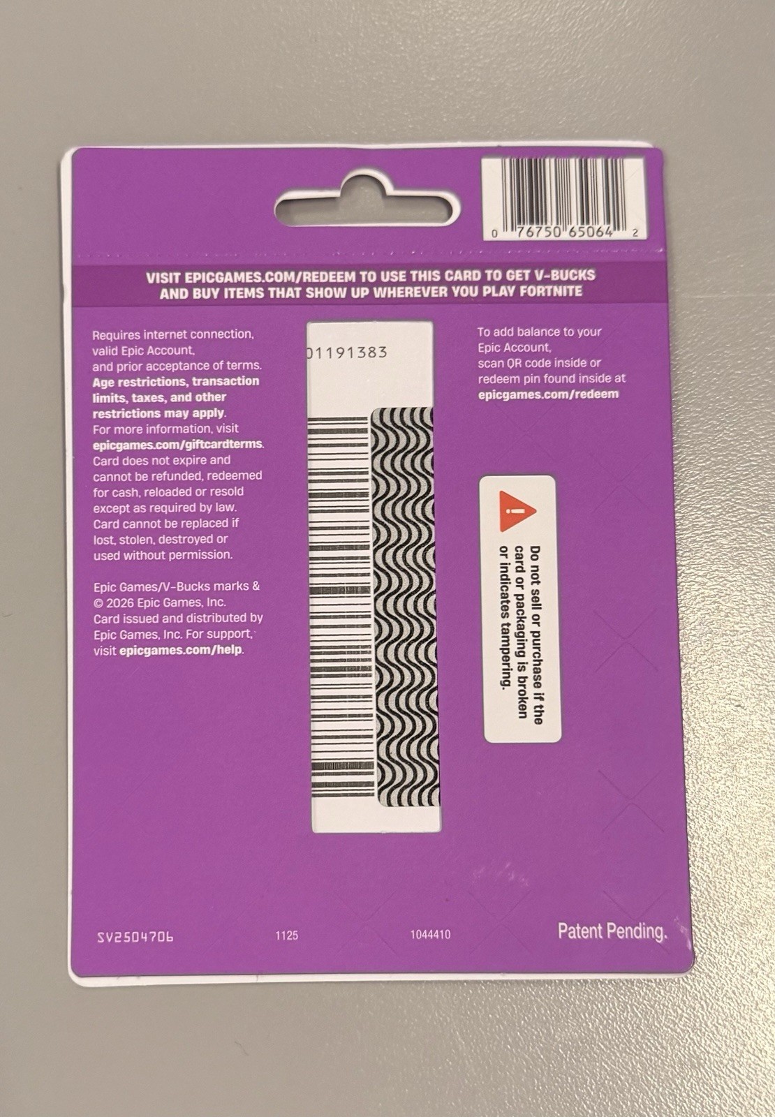 Fortnite $30 V-Bucks Prepaid Gaming Card Redeemable Multi-Platform Epic Games