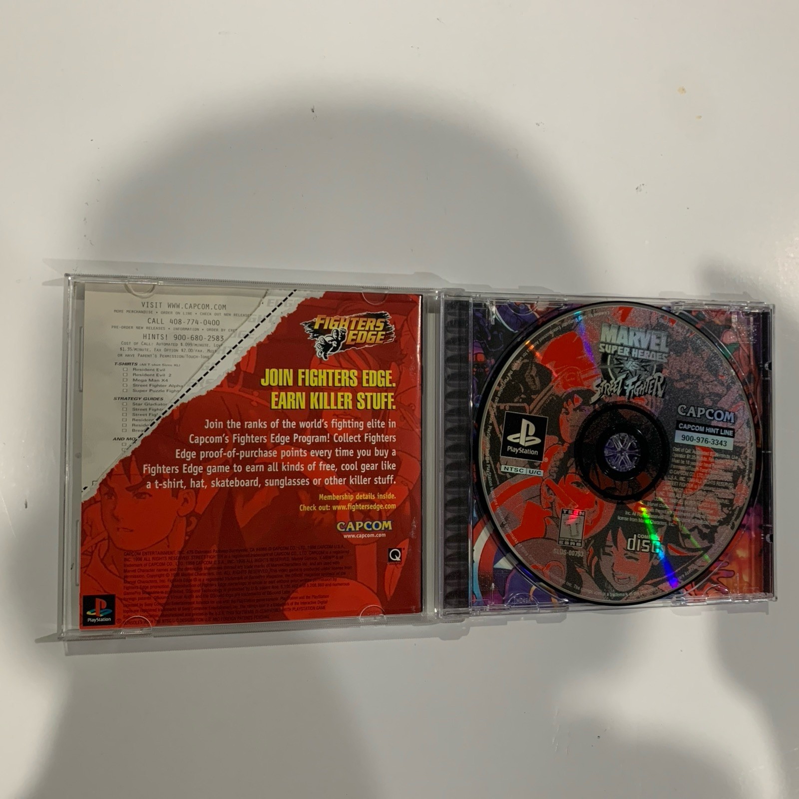 X-men Vs Street Fighter PlayStation 1 Complete Tested And Working.