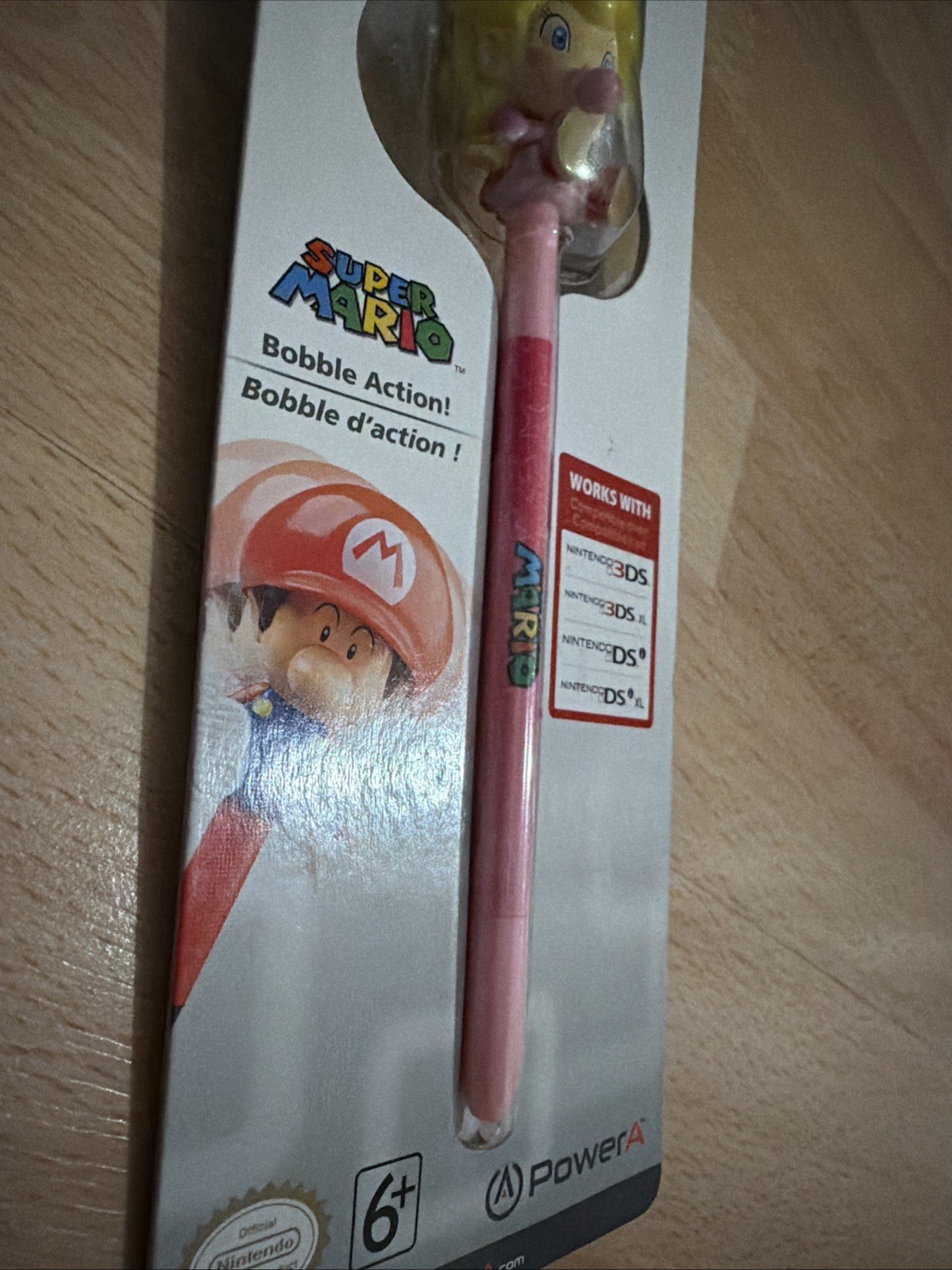 RARE Factory Sealed Baby Princess Peach Nintendo DS Bobblehead Stylus