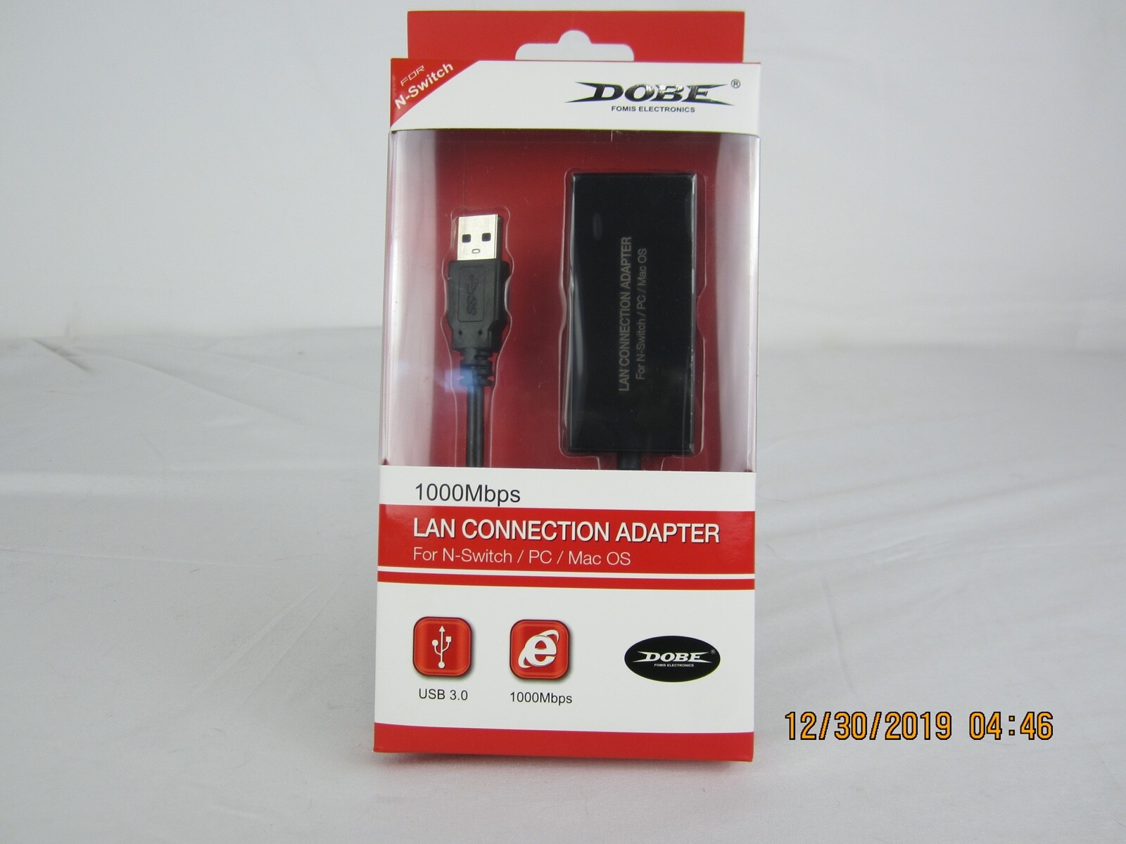 Dobe Wired Internet LAN Adapter For N-Switch/Pc/Mac Os