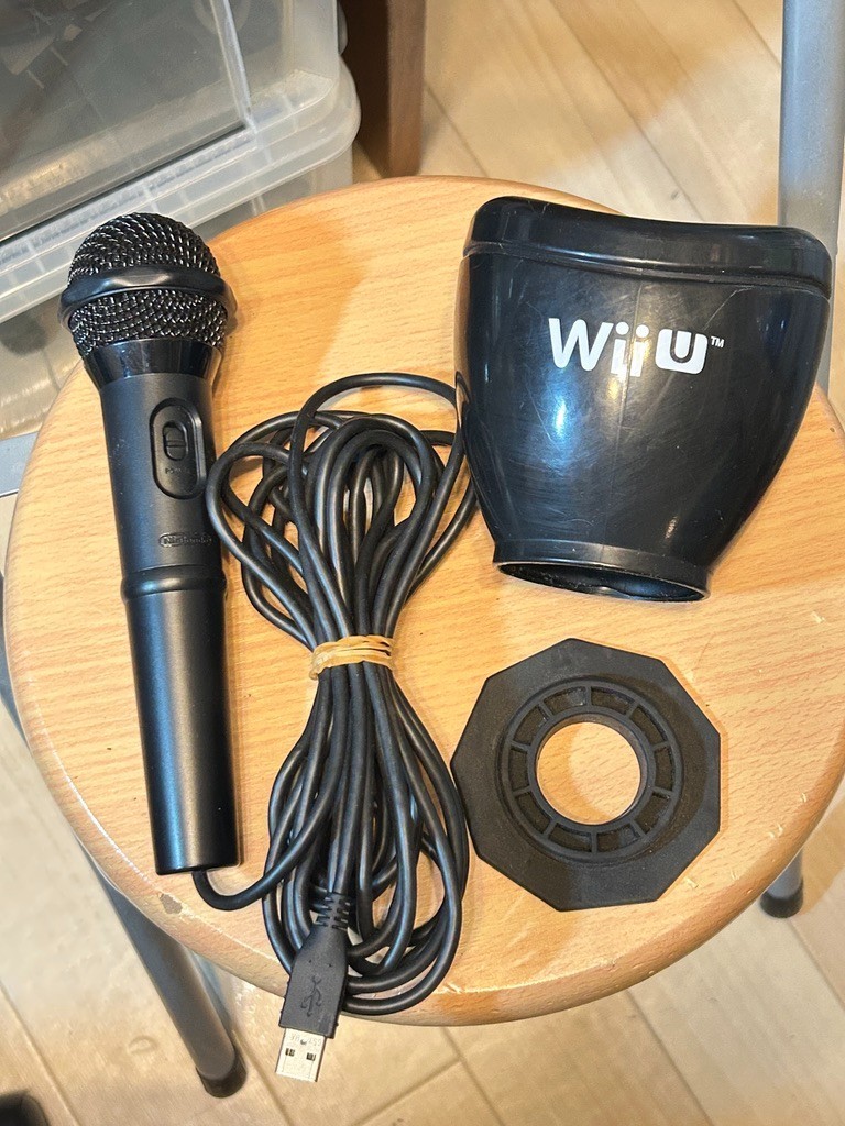 Nintendo Wii U Official USB Microphone WUP-021 + Sound Isolation Cover TESTED