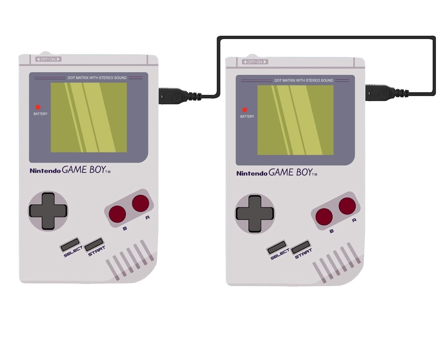 Nintendo Game Boy “OFFICIAL” Two Player Link Cable (DMG-04) (New, without box)
