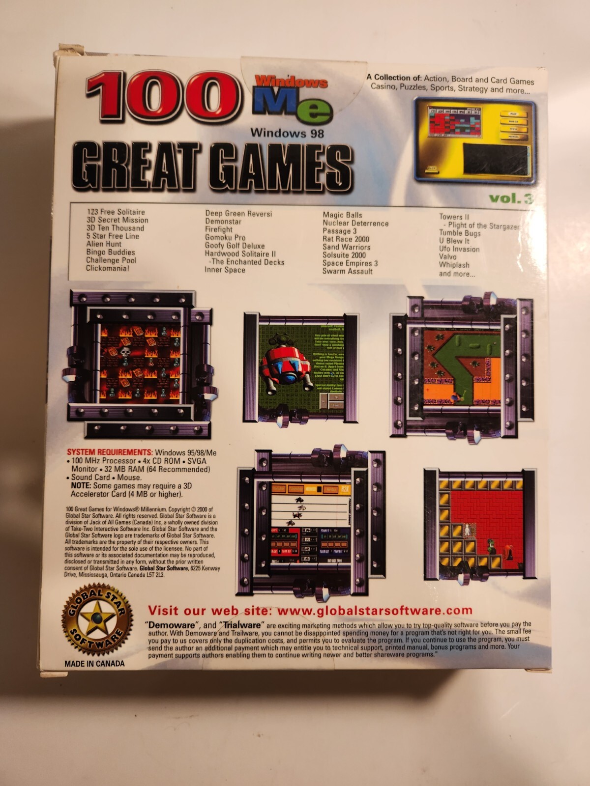 Global Star Software 100 Great for Windows Millennium, Windows 98