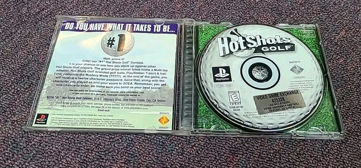 Hot Shots Golf (PlayStation 1) PS1 PSX (Tested & Works Well!) Ships Immediately!