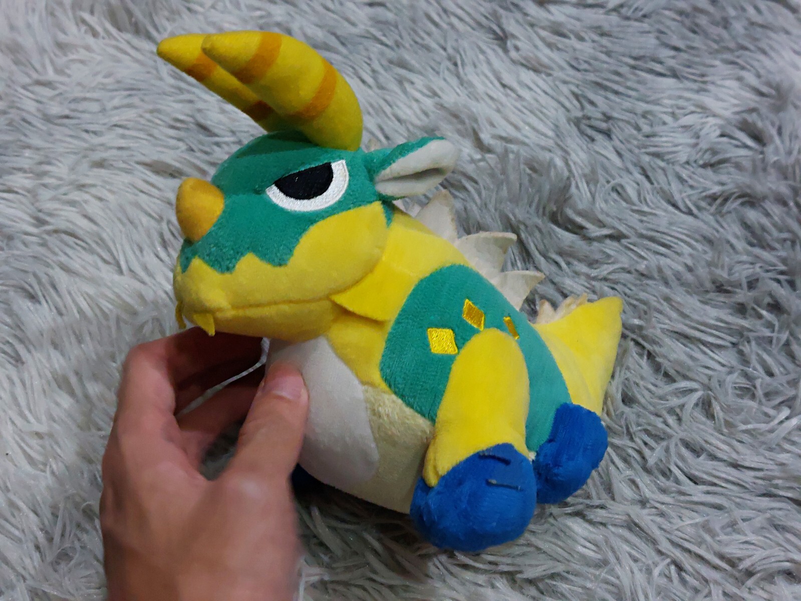 Monster Hunter Nuigurumi Zinogre Jinouga Plush Doll CAPCOM 2012 Japan 6.5in