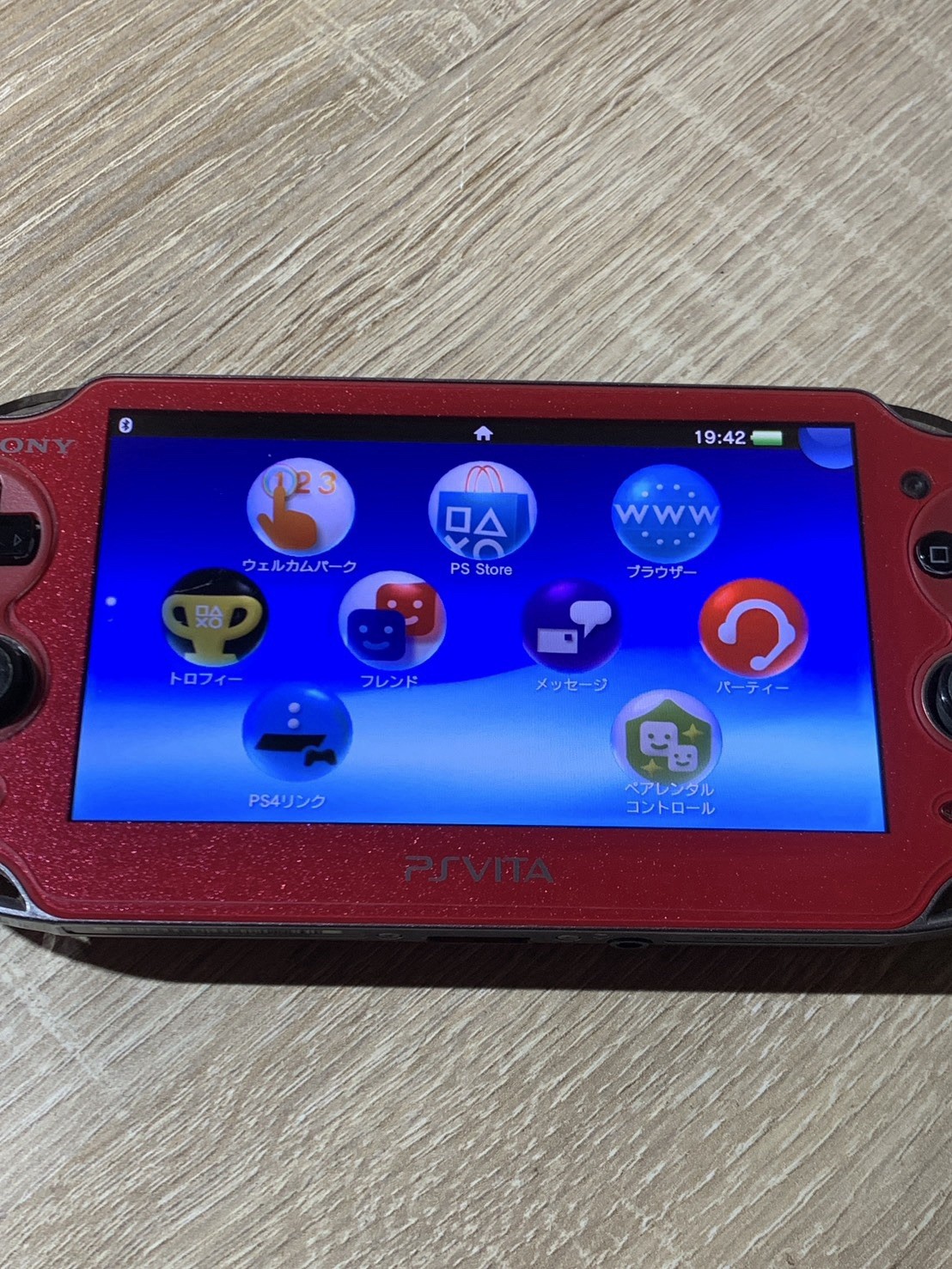 1536 PlayStation PS Vita PCH-1000 Cosmic Red Good TESTED