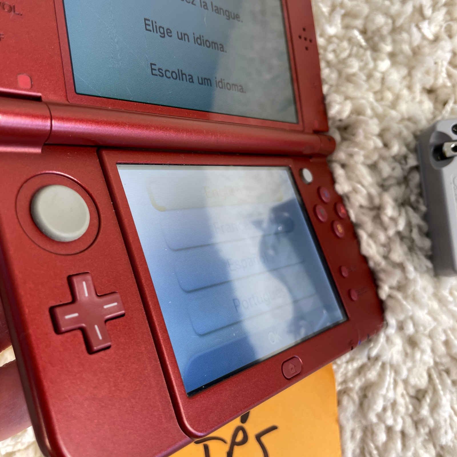 Nintendo “New” 3DS XL Metallic Red Handheld Console System RED-001 Top IPS Works