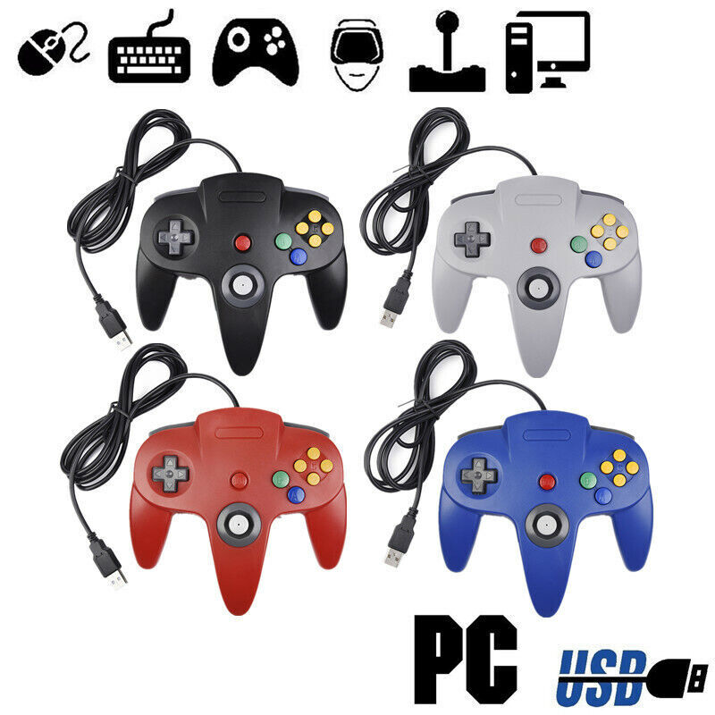 For Nintendo64 N64 USB Controller/ SNES Gamepad Joystick For PC MAC Raspberry Pi