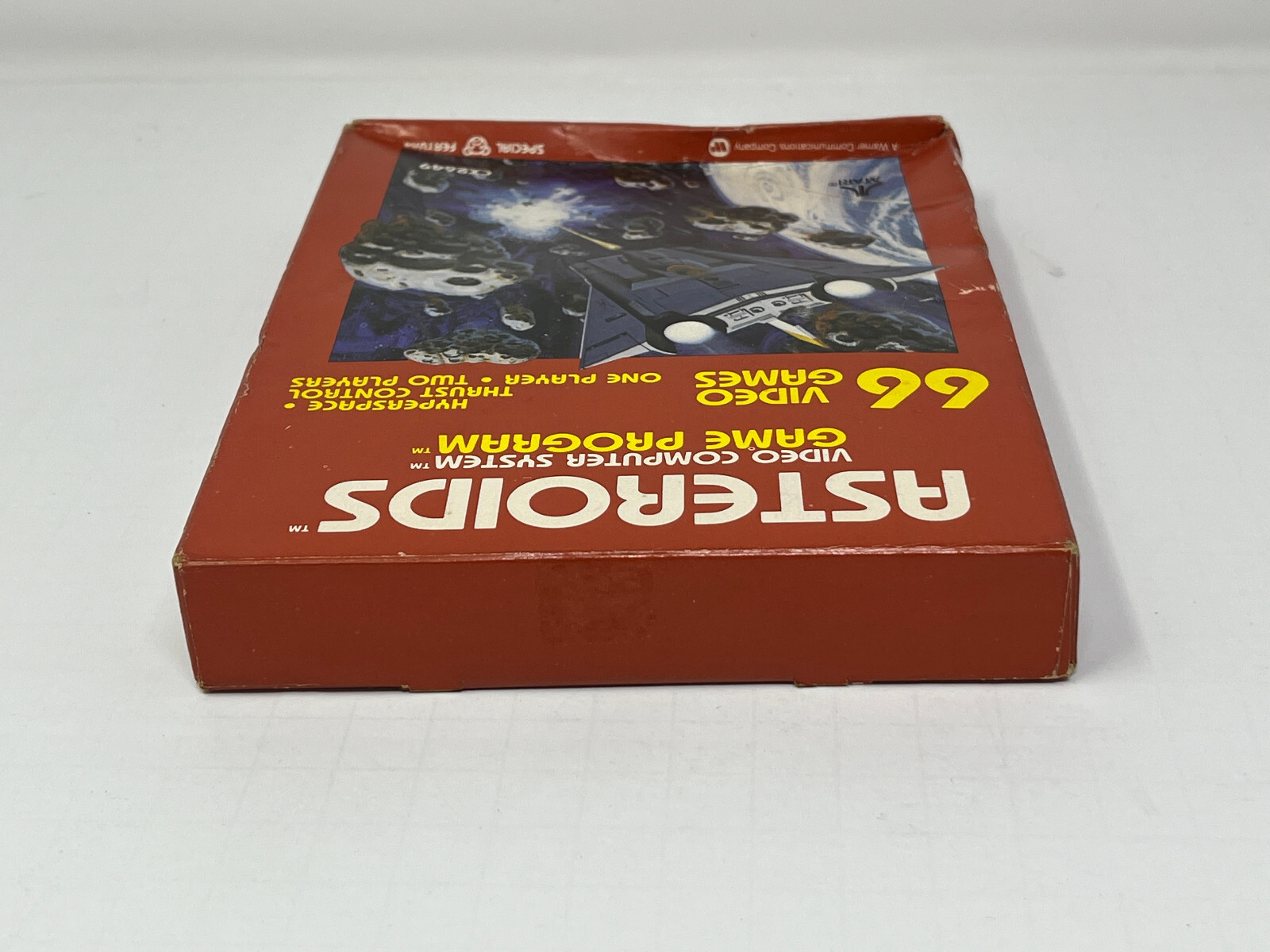 1981 ORIGINAL ATARI ASTEROIDS CX2649 GAME – GLUE SEALED ! – DAMAGED BOX!