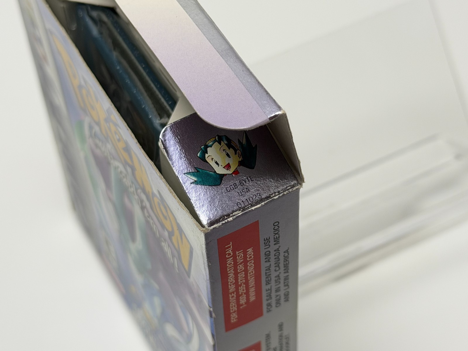 Pokemon Crystal Version (Nintendo Game Boy Color) Complete in se{ies ERROR Box