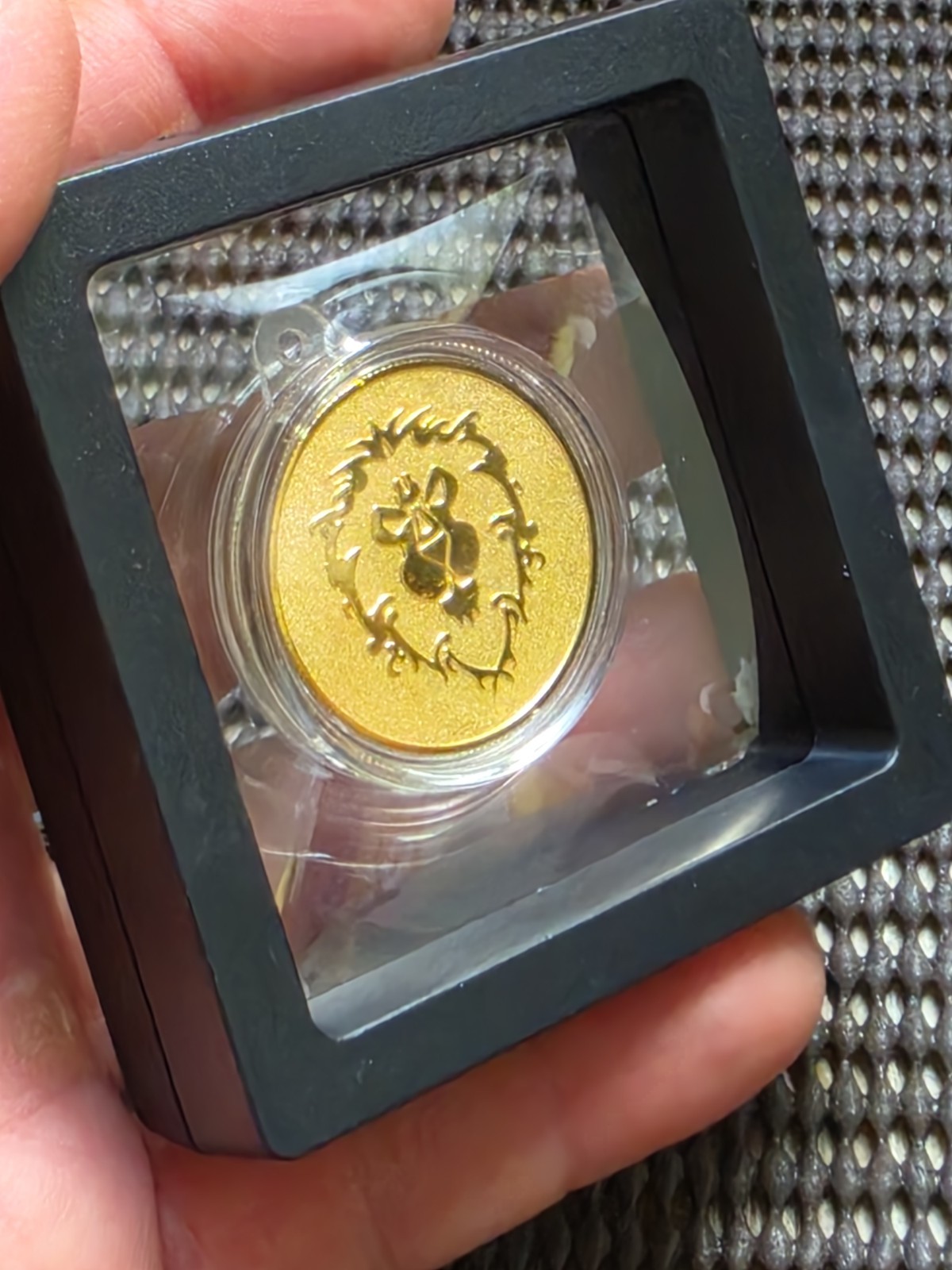 Blizzard Gear Store China World Of Warcraft Alliance 24K GP Plated Coin + COA