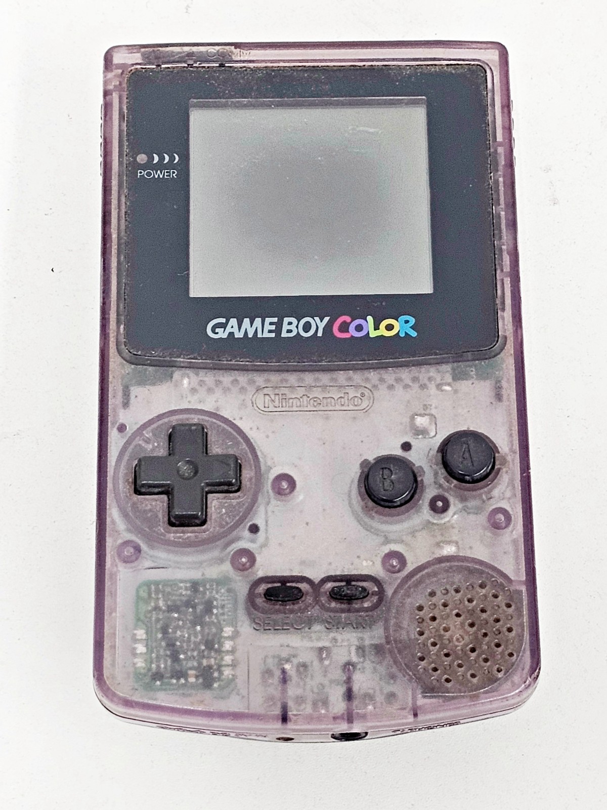 Nintendo Game Boy Color Clear Purple JUNK