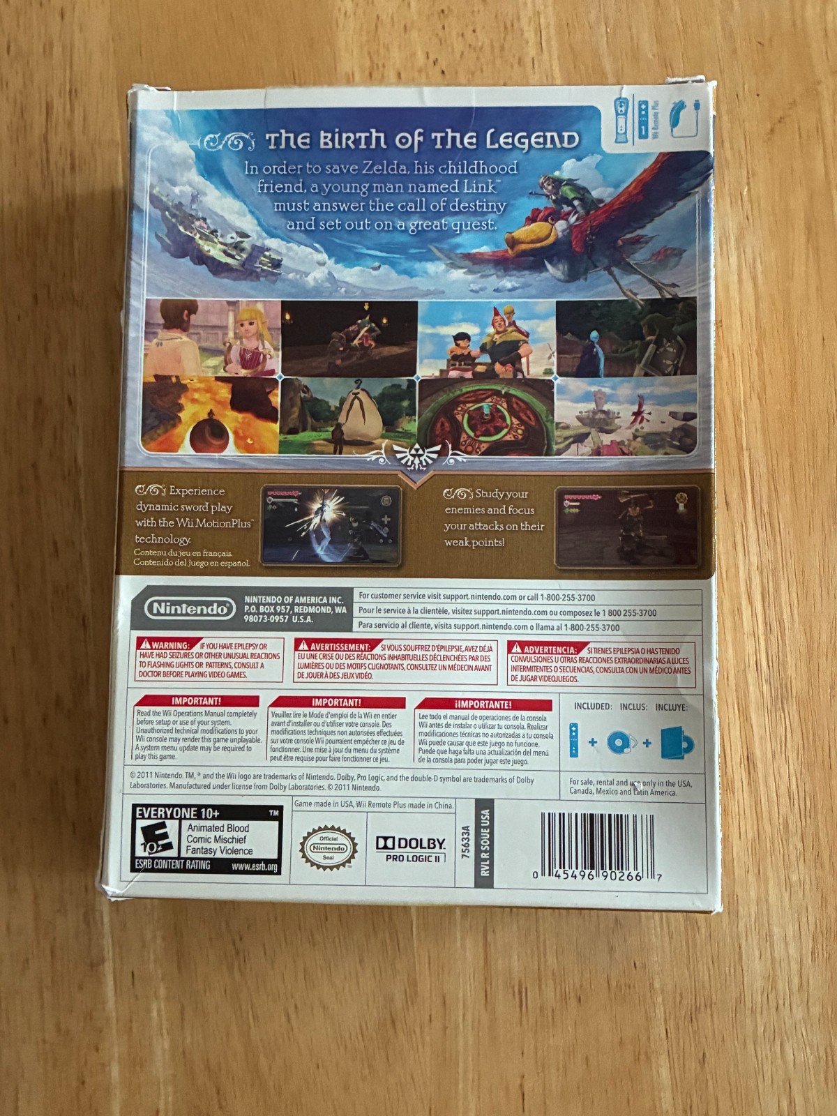Nintendo Wii Motion Plus Remote Zelda Gold Limited Edition +Regular controller