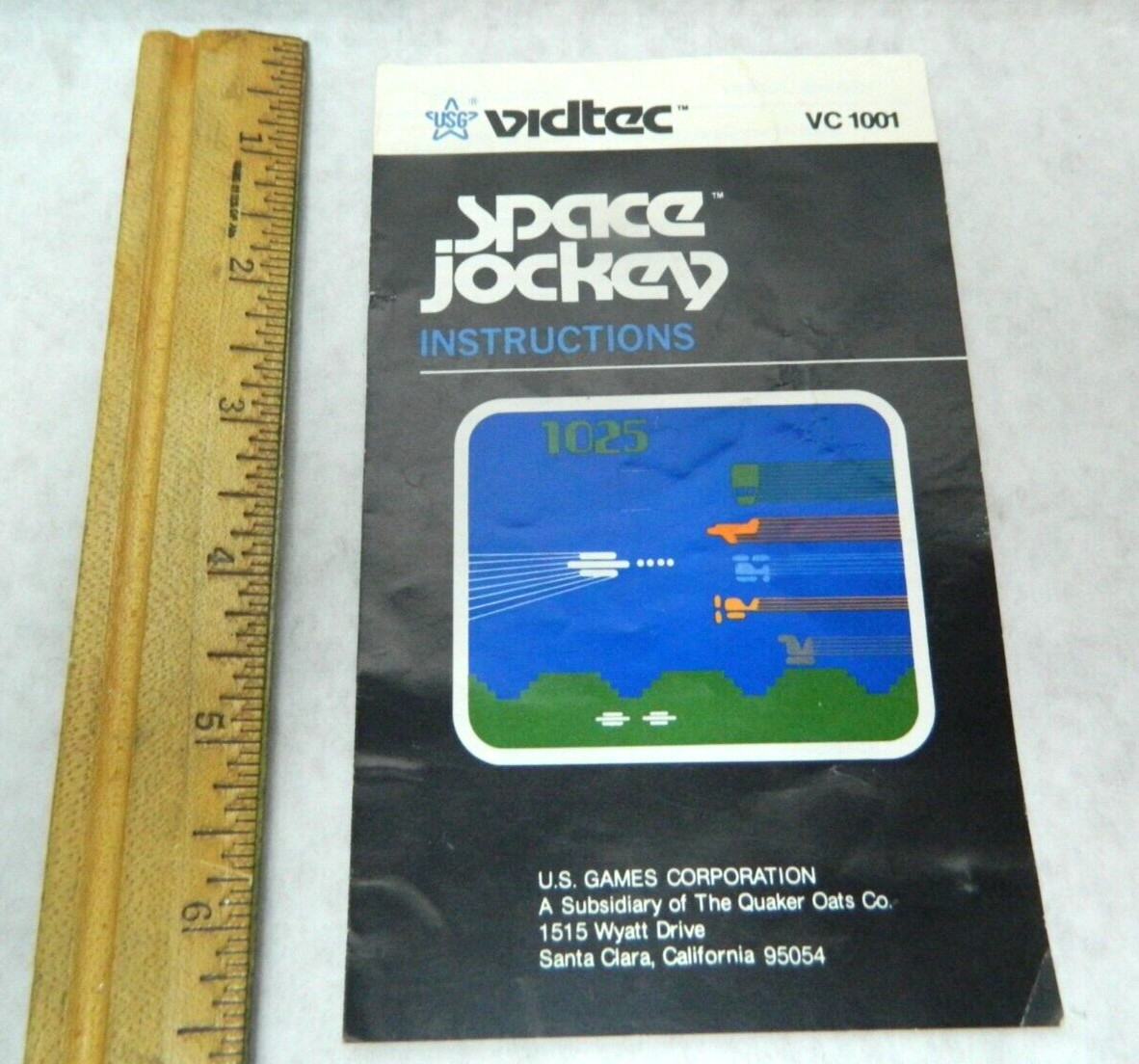 1982 USG Vidtec VC1001 Space Jokey Instructions. Sh1