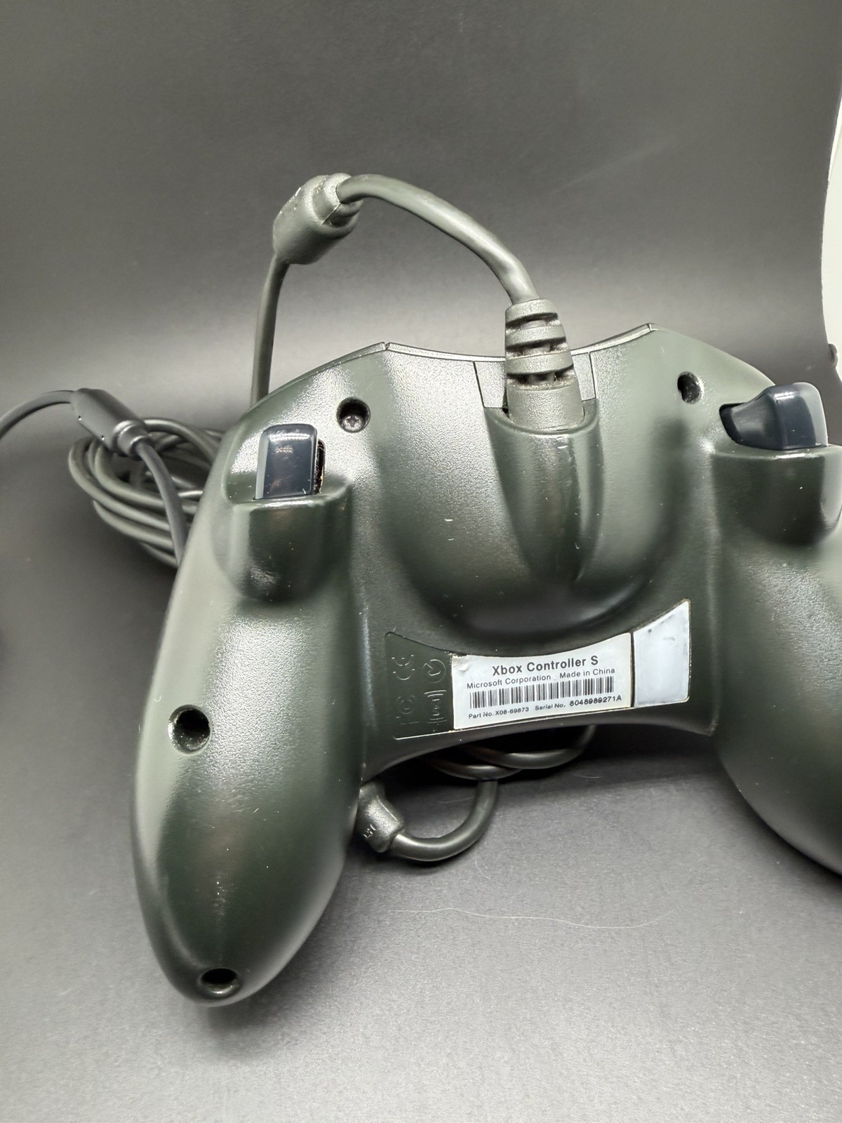Original Xbox Pitch Black Mountain Dew Custom S Type Controller Tested Working