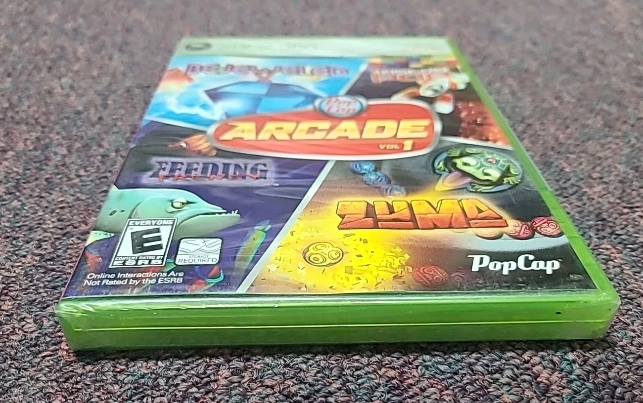 Pop Cap Arcade Vol. 1 (Microsoft Xbox 360, 2007) X360