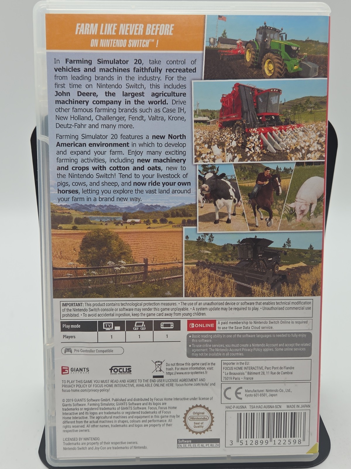 Farming Simulator 20 – Nintendo Switch PEGI Europe Copy Works On US Switches