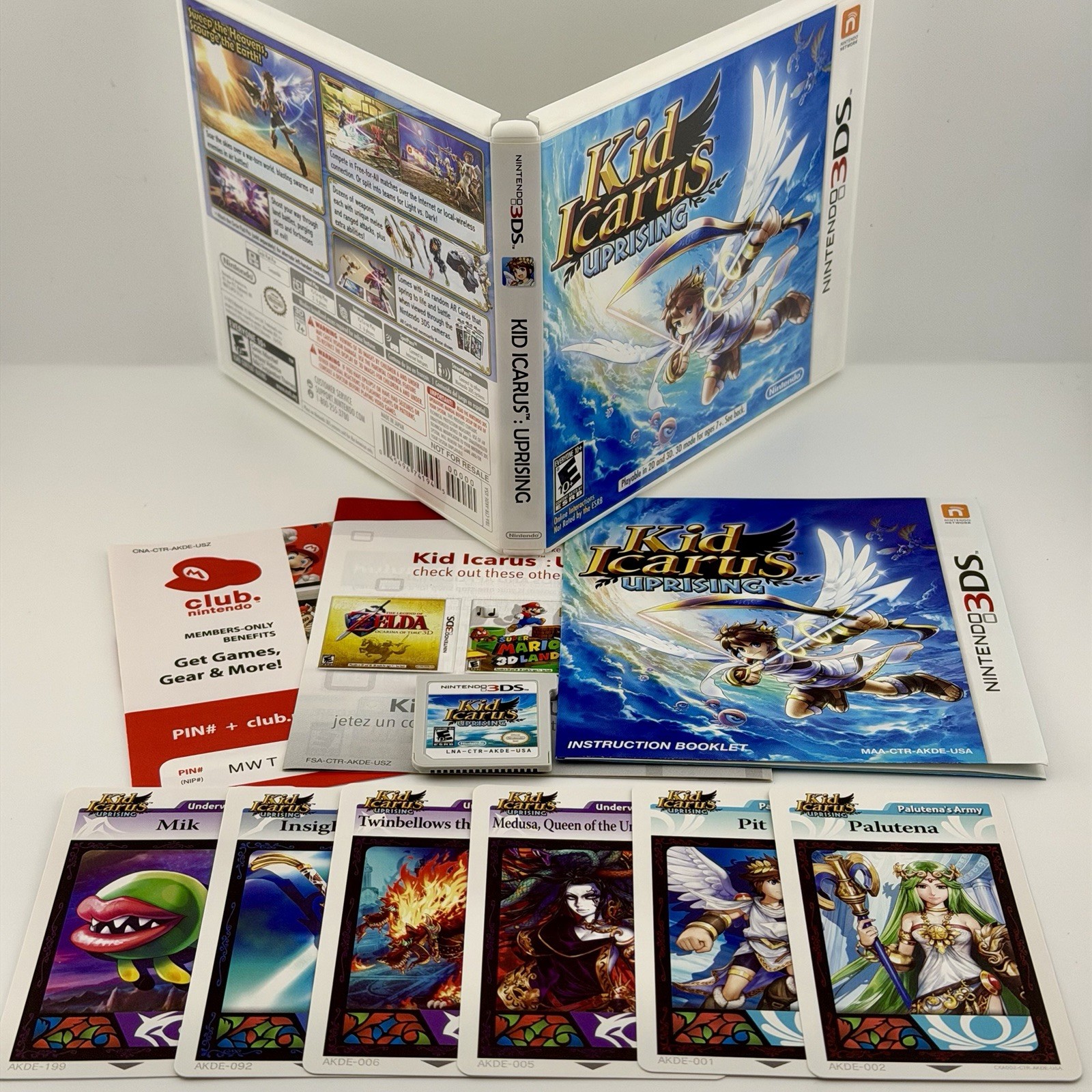 Kid Icarus Uprising Nintendo 3DS CIB Complete +AR Cards Palutena Rare 🎮