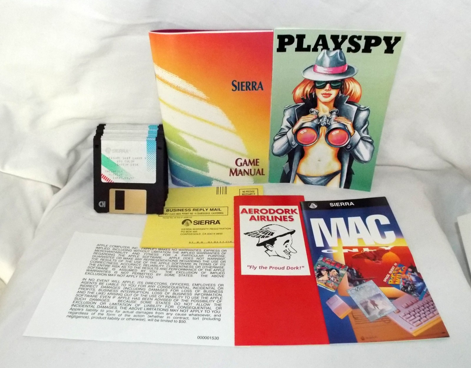 Sierra Leisure Suit Larry 5: Passionate Patti (MACINTOSH 1991) COMP Vintage Game