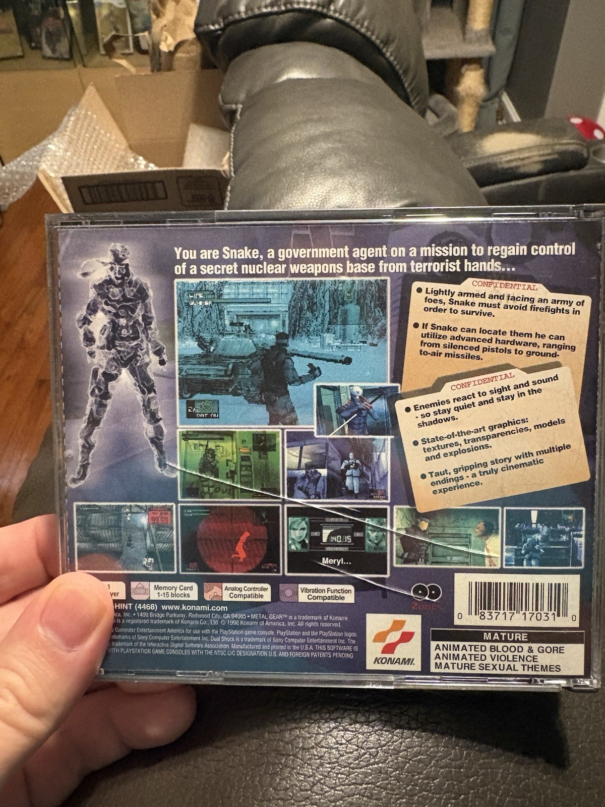 Metal Gear Solid (Sony PlayStation 1, 1999) CIB
