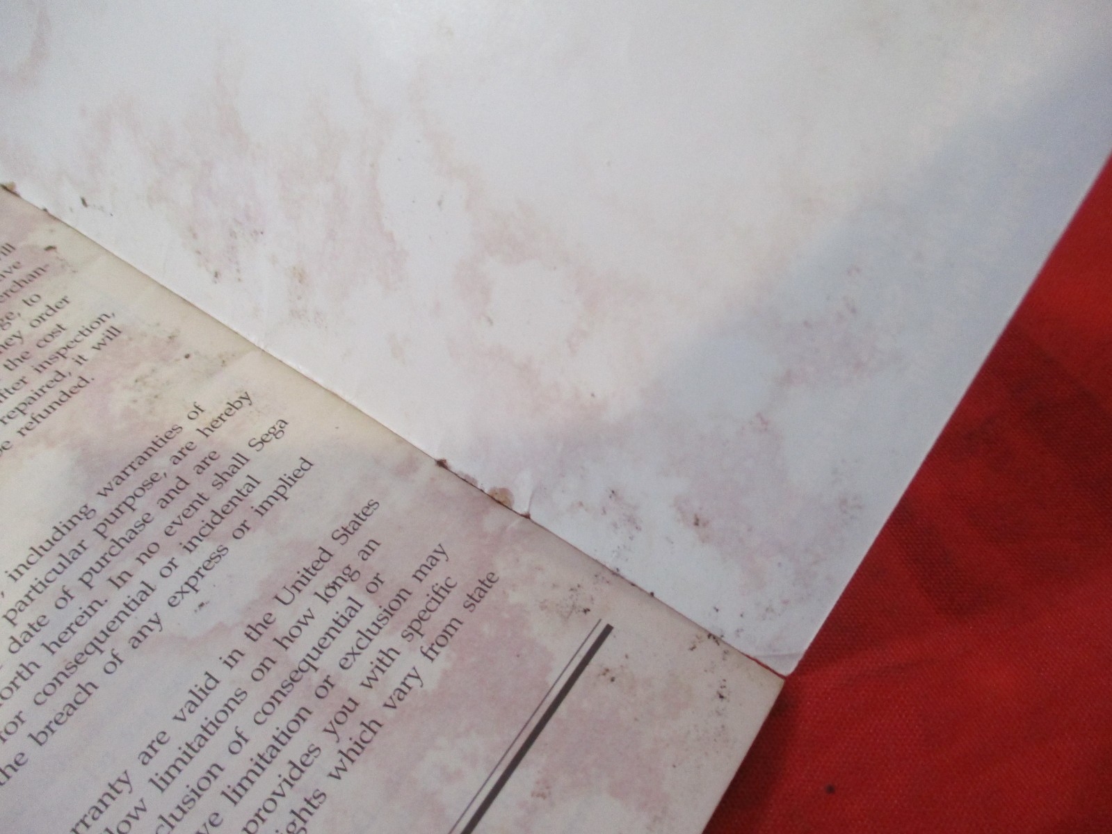 Ghostbusters Sega Genesis Instruction Manual Booklet ONLY *flawed*