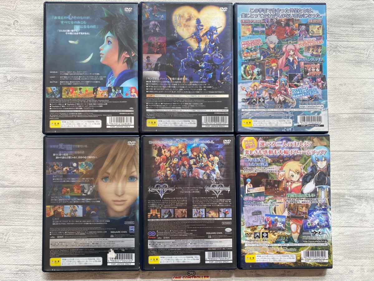 SONY PS2 Kingdom Hearts ⅠⅡ & Final Mix & Mana KhemiaⅠ&Ⅱset from Japan