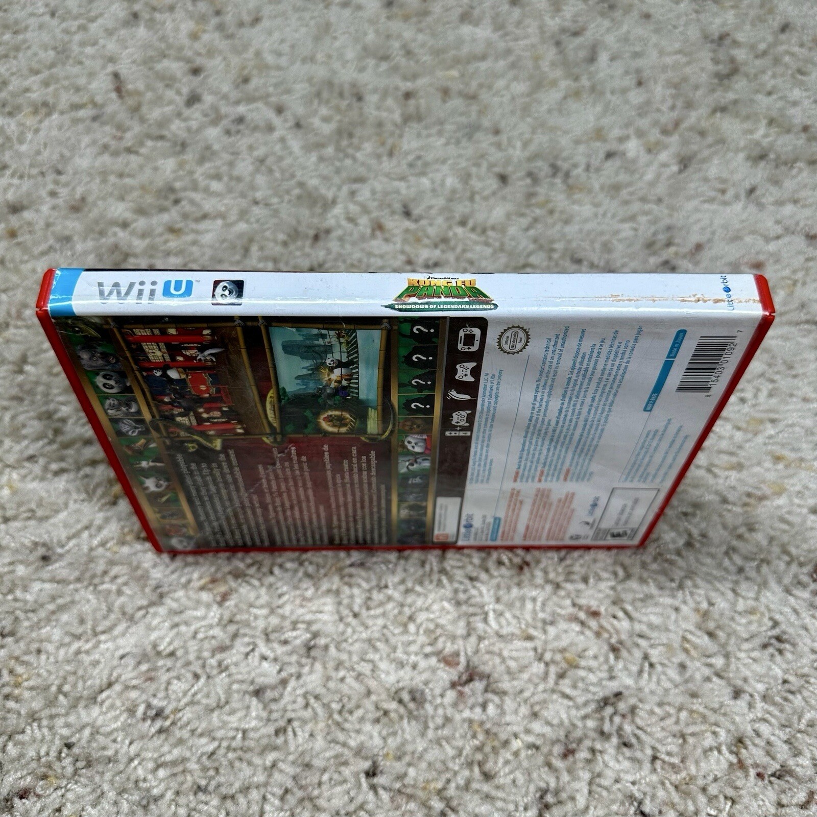Kung Fu Panda Showdown Of The Legendary Legends Wii U PREOWNED COMPLETE CIB